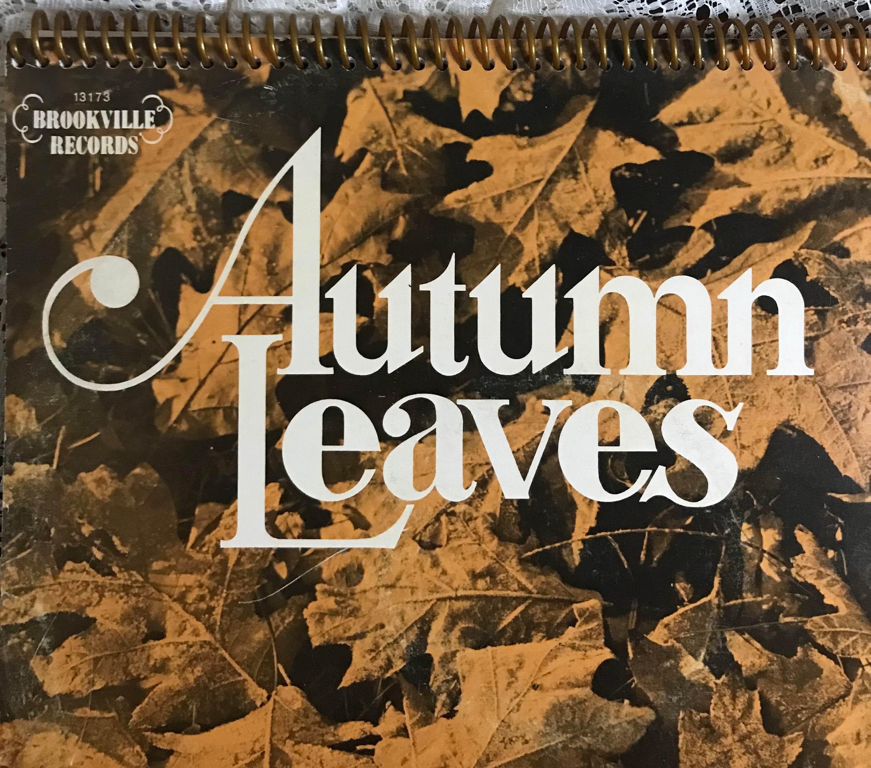 Autumn Leaves Album Cover Notebook