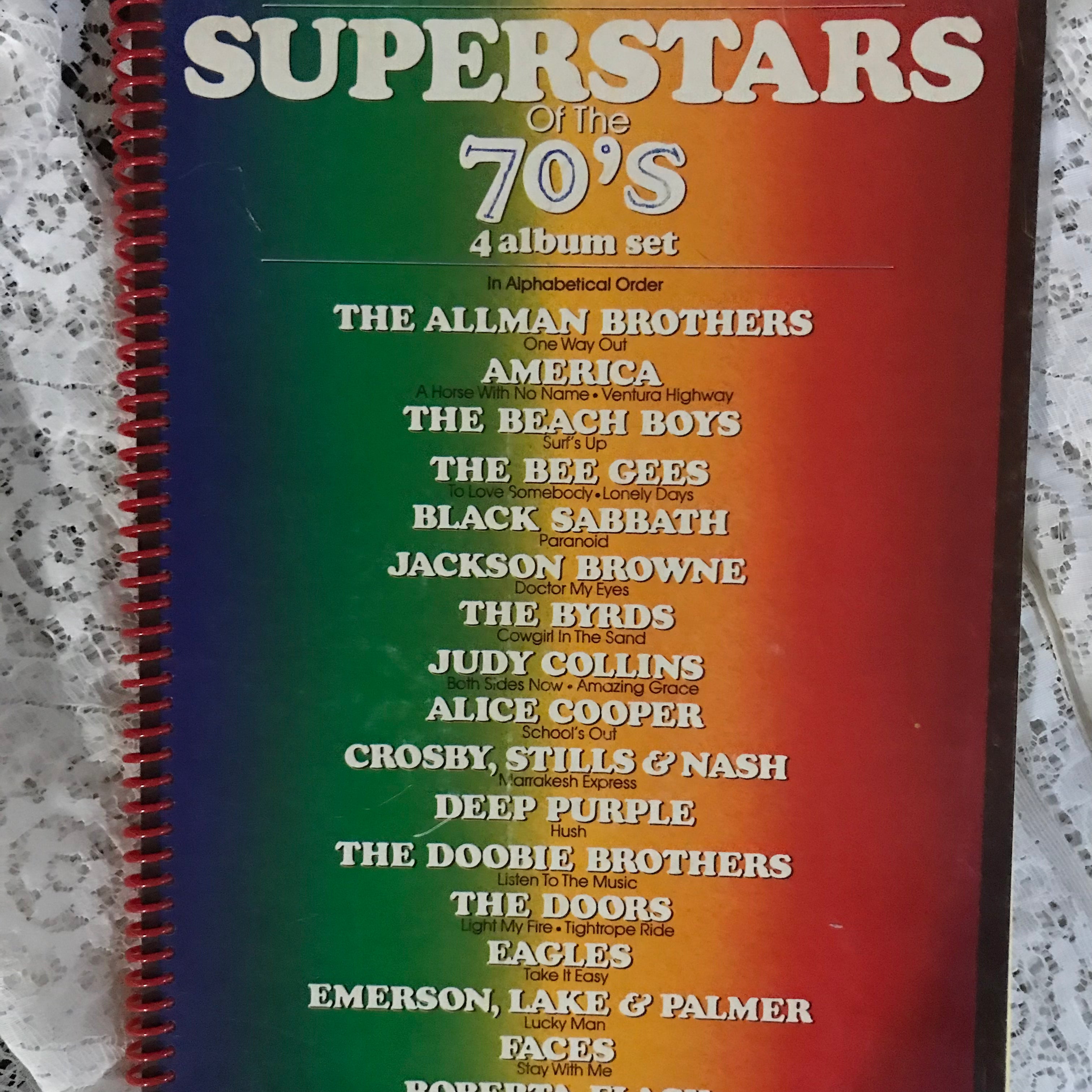 Superstars of the 70s Album Cover Notebook