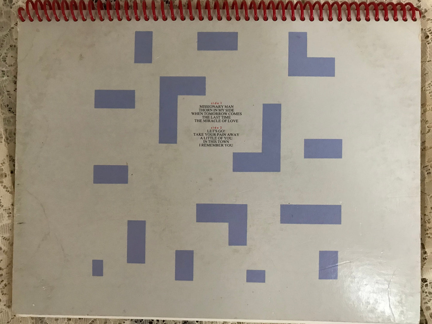 Eurythmics Album Cover Notebook