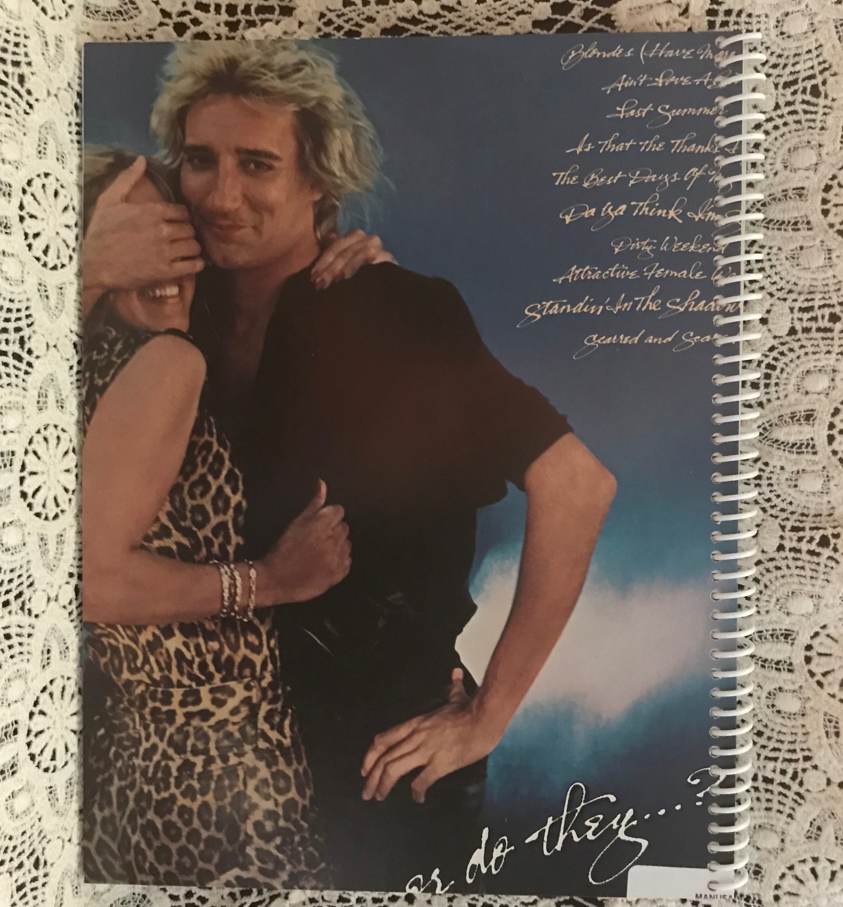 Rod Stewart Recycled Album Cover Notebook