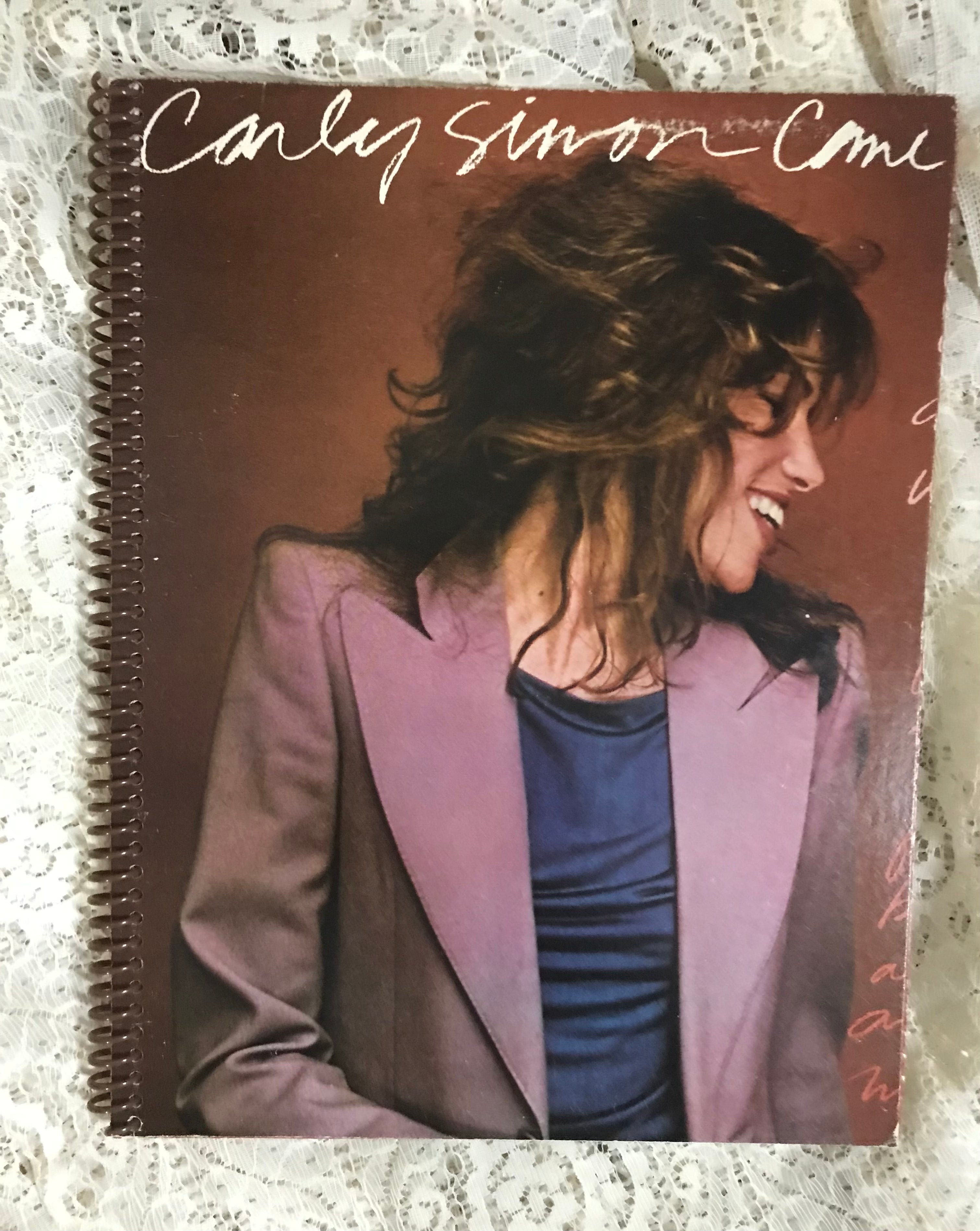 Carly Simon Come Upstairs Album Cover Notebook