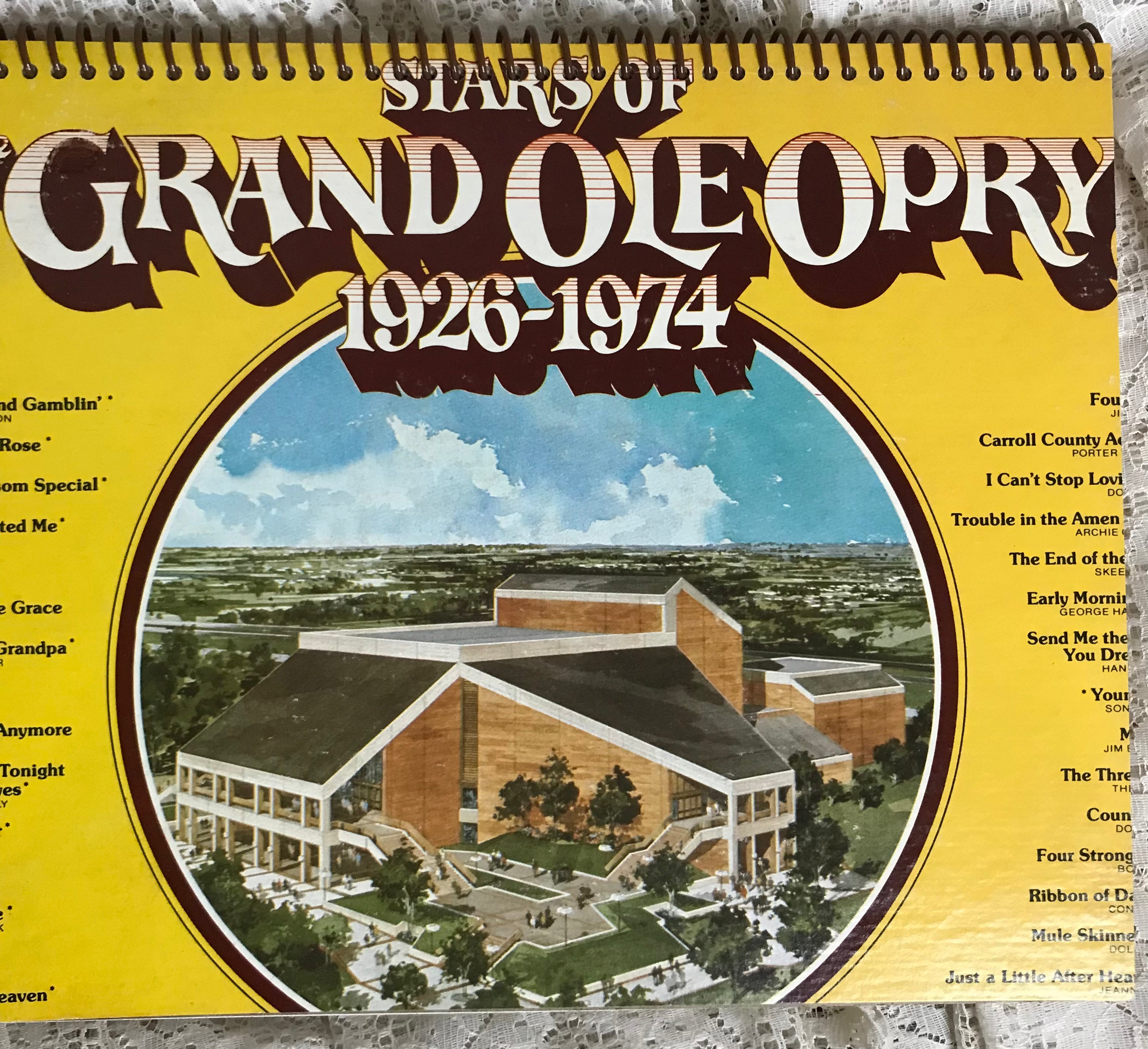 Grand Ole Opry Album Cover Notebook