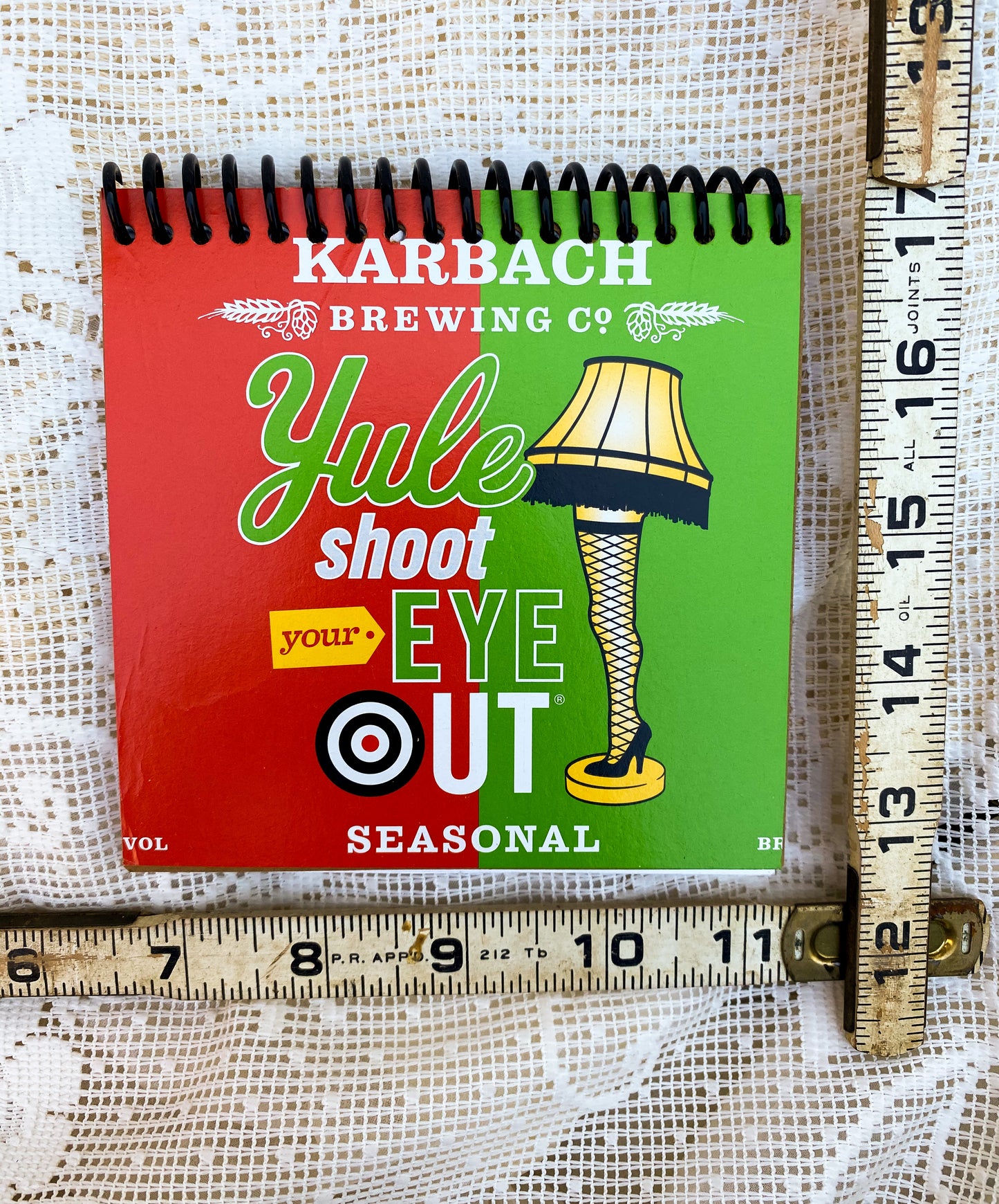 Karbach Yule Shoot Your Eye Out Recycled Beer Carton Notebook