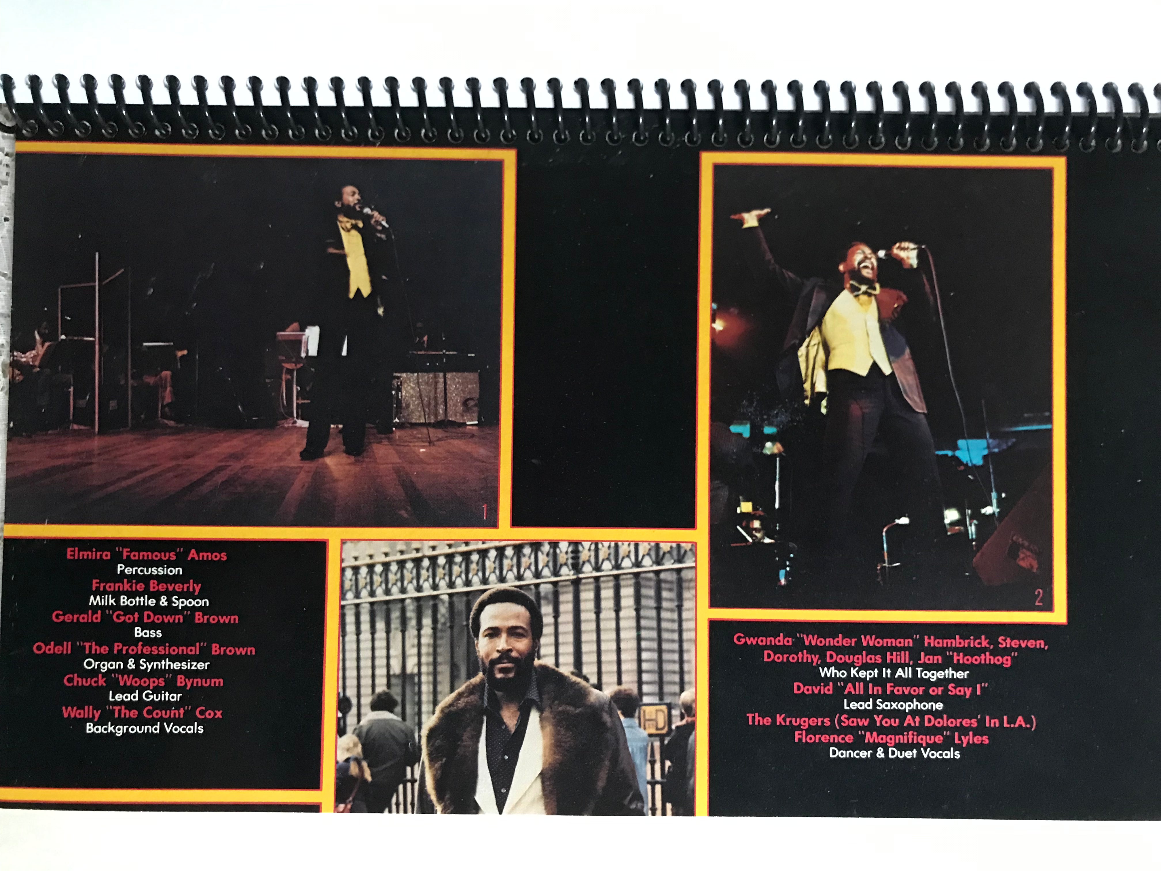 Marvin Gaye  at the London Palladium Album Cover Notebook