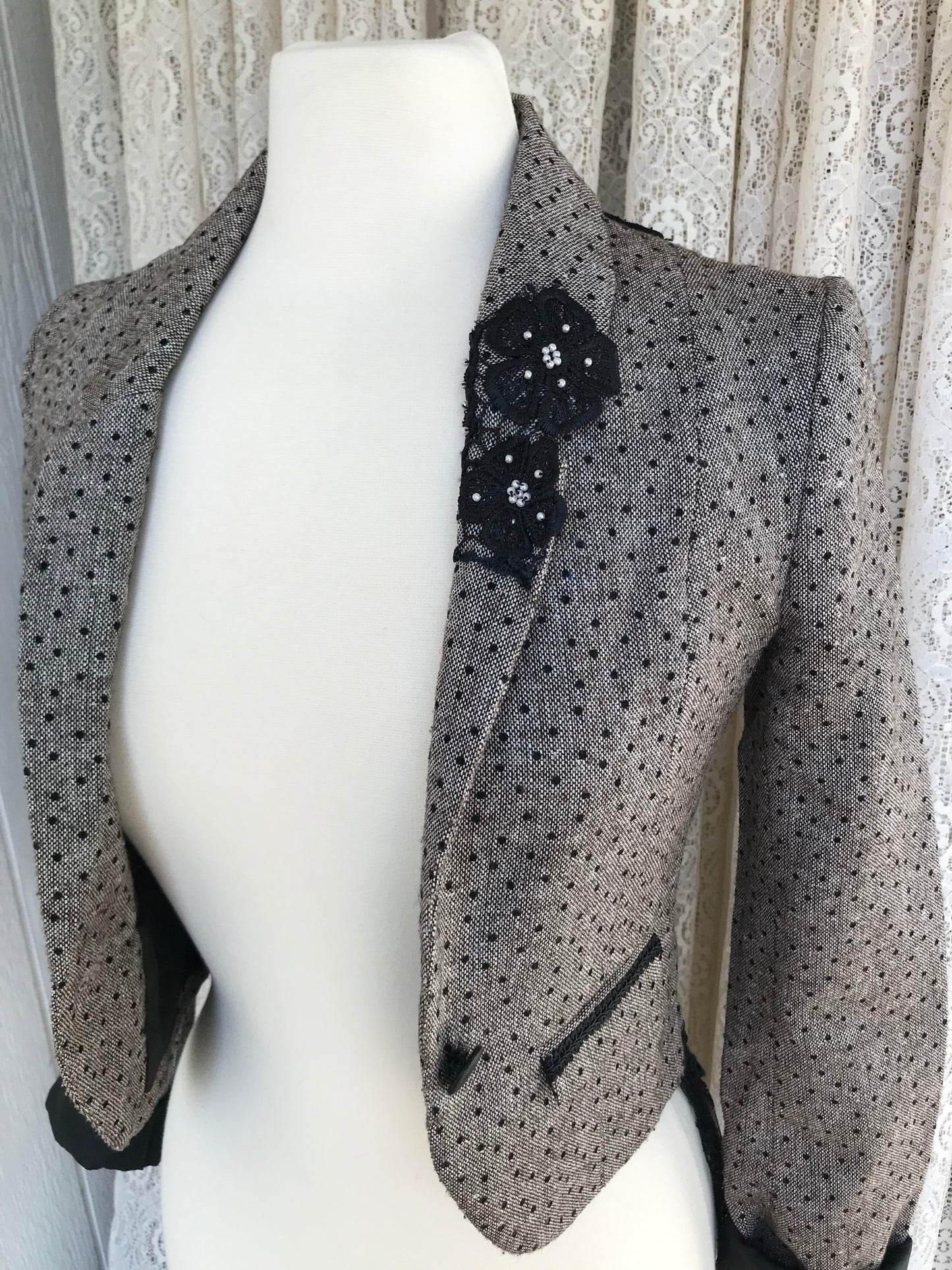 Jacket With Lace Skirt- X-SMALL