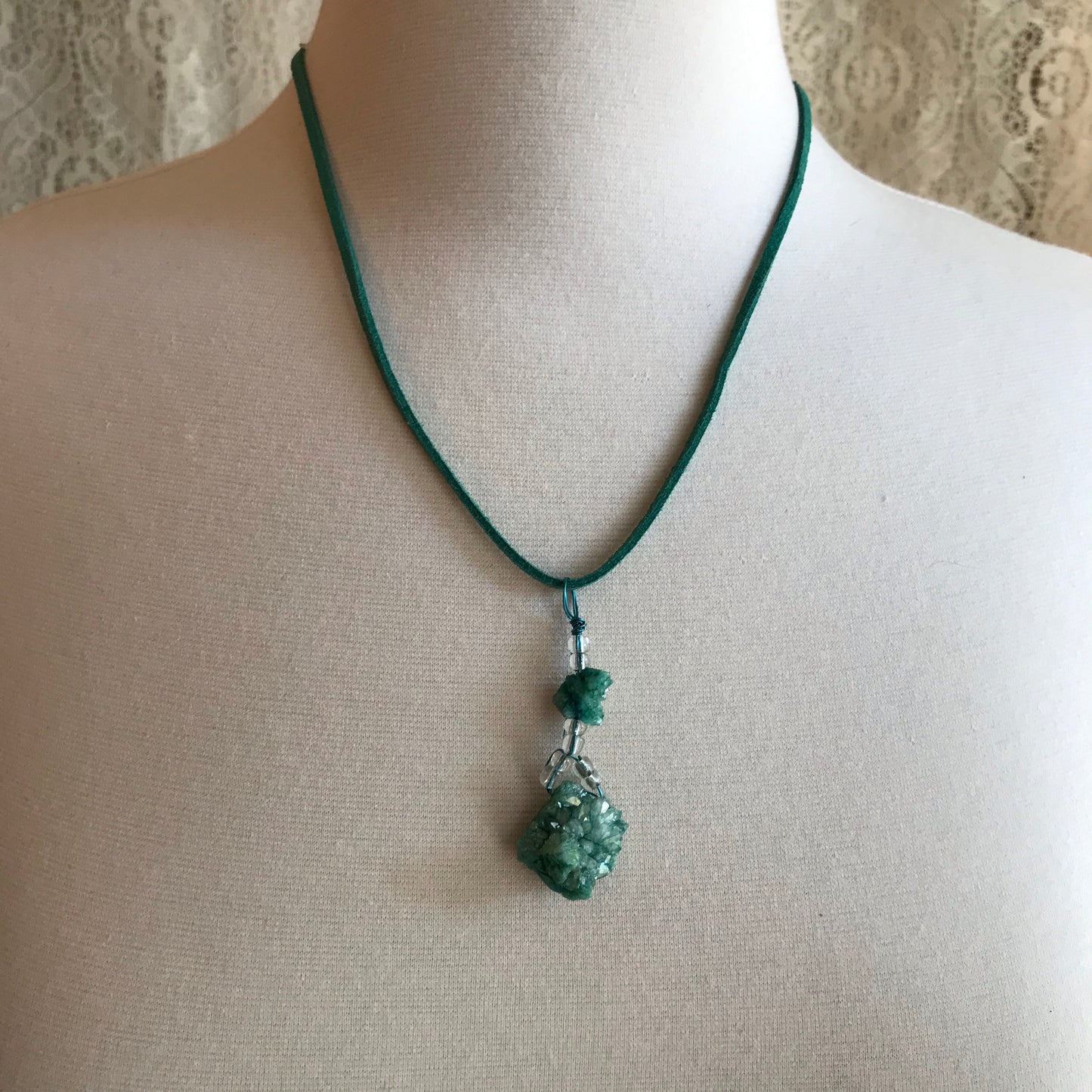 Green Crystal necklace