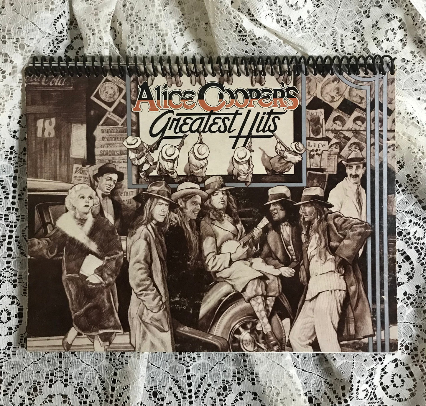 Alice Cooper's Greatest Hits Album Cover Notebook