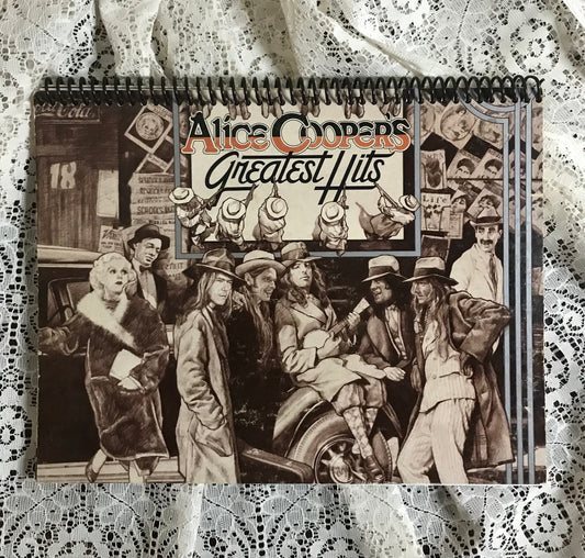 Alice Cooper's Greatest Hits Album Cover Notebook