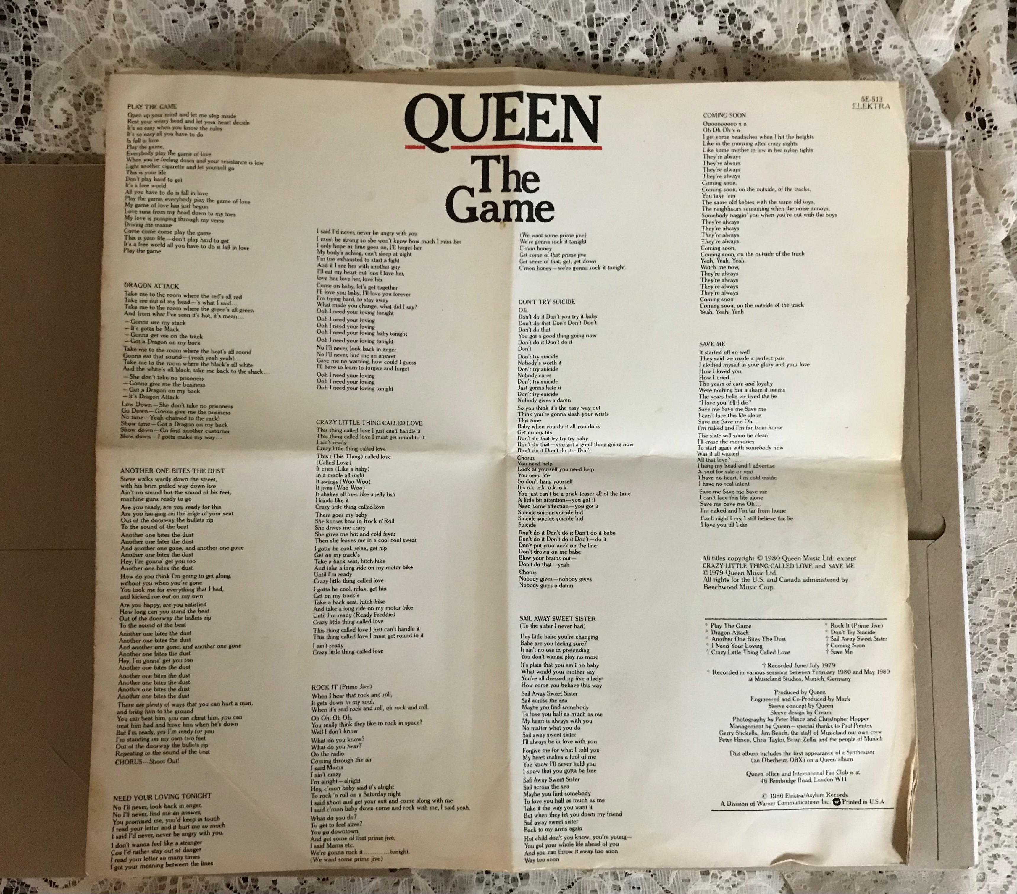 Queen Recycled Album Cover Notebook RARE