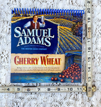 Samuel Adams Cherry Wheat Recycled Beer Carton Notebook
