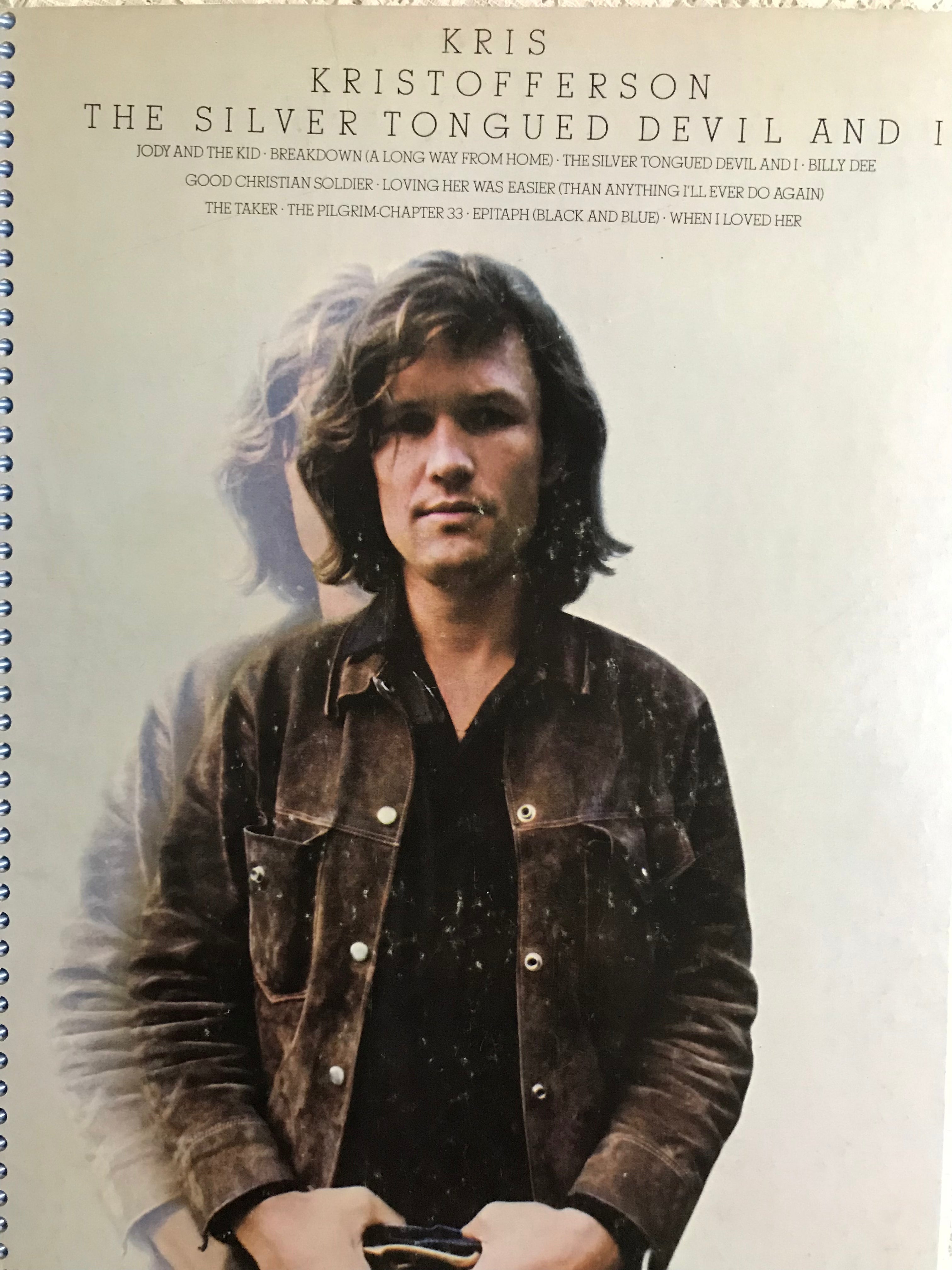 Kris Kristofferson  The Silver Tongue Devil Album Cover Notebook