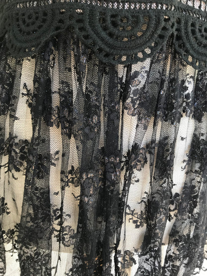 Jacket With Lace Skirt- X-SMALL