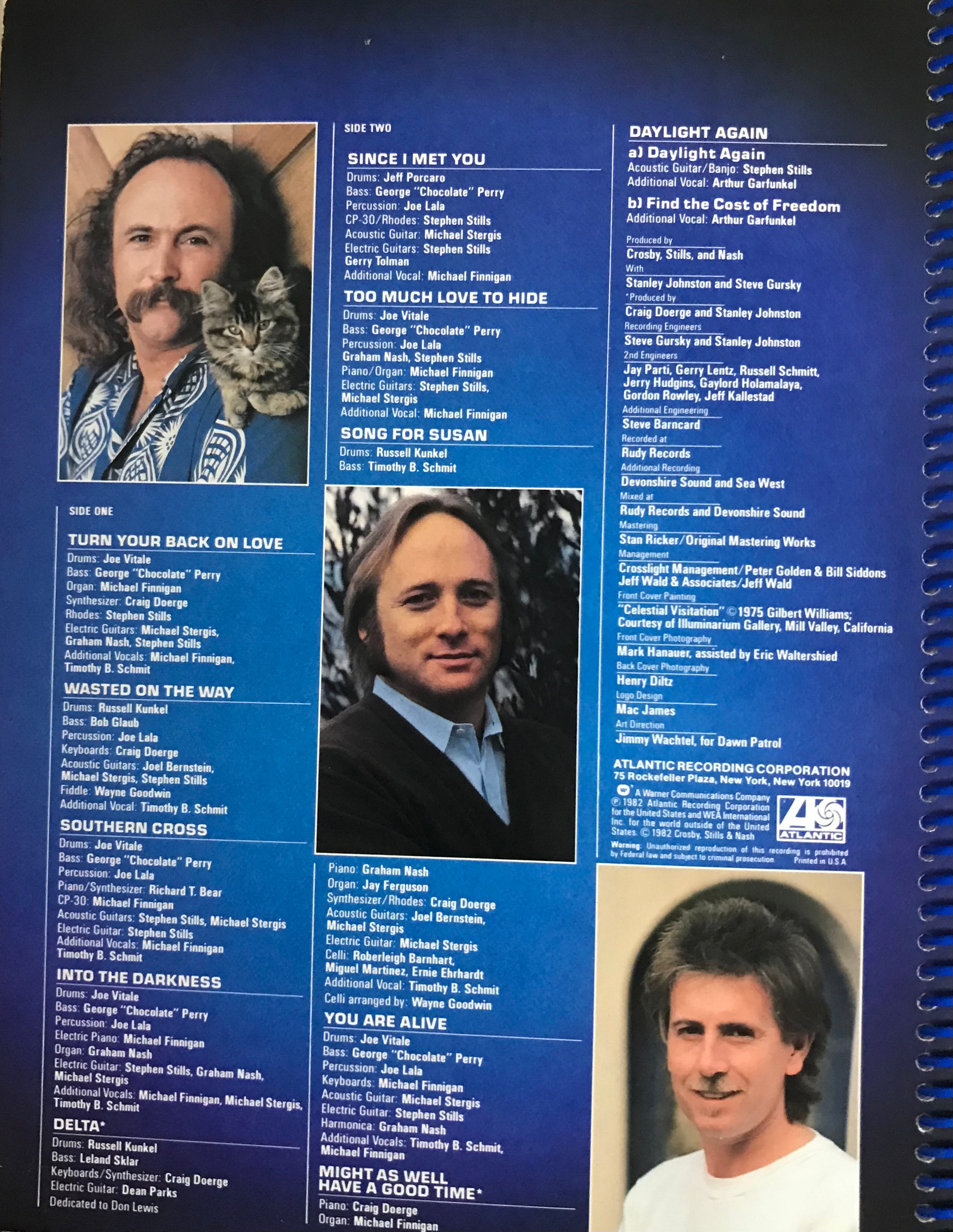 Crosby Stills Nash and Young Album Cover Notebook