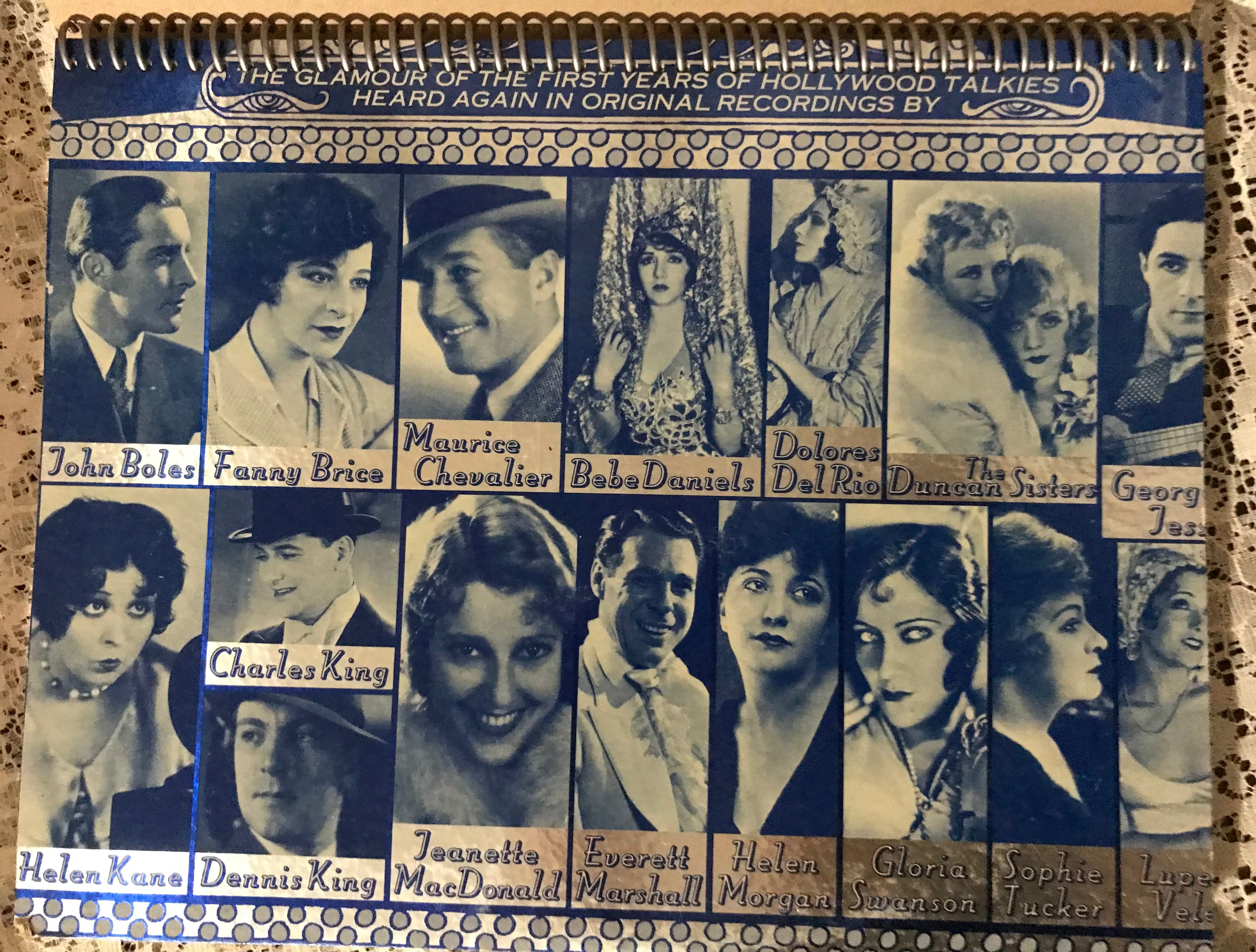 Stars of the Silver Screen Album Cover Notebook