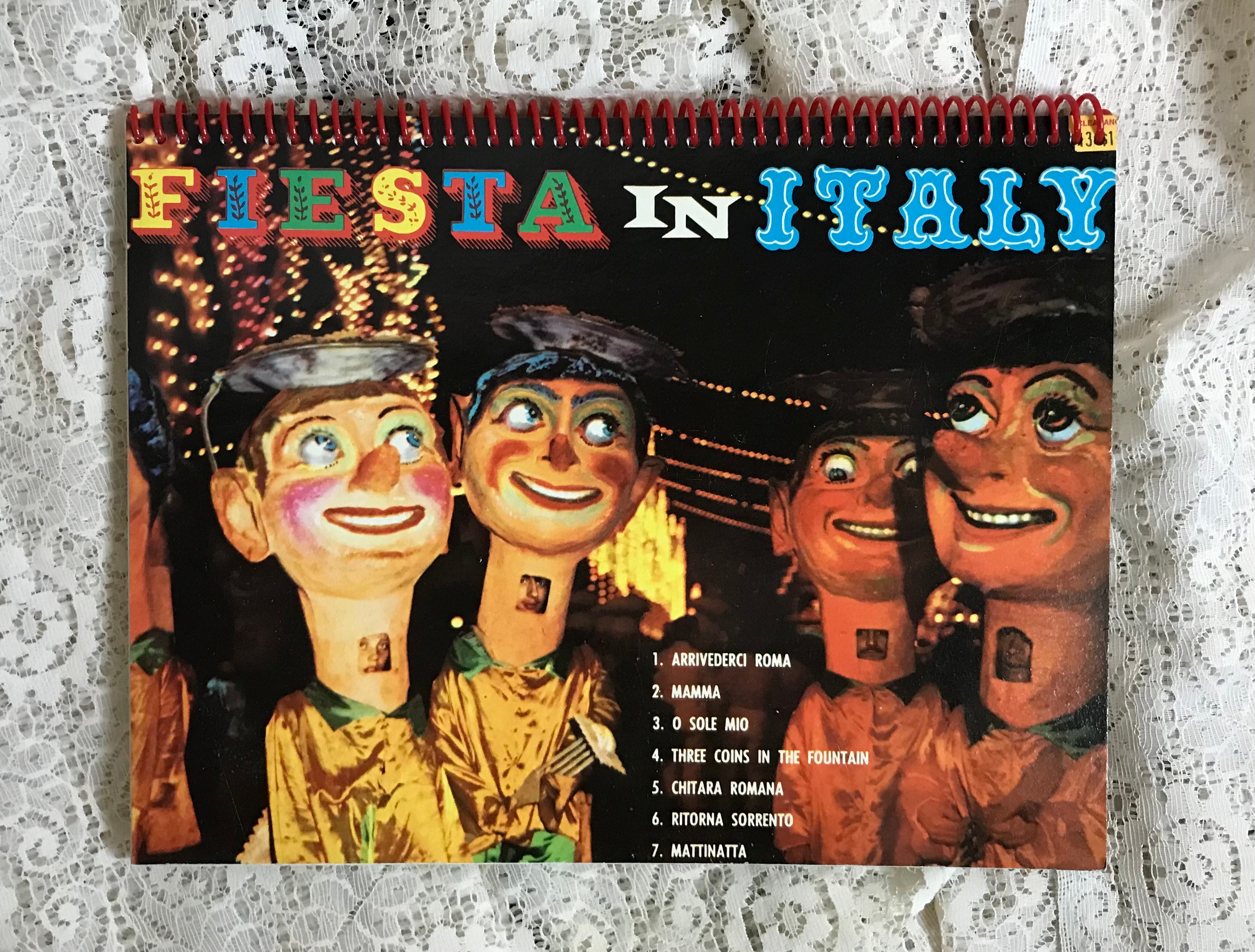 Fiesta in Italy Album Cover Notebook