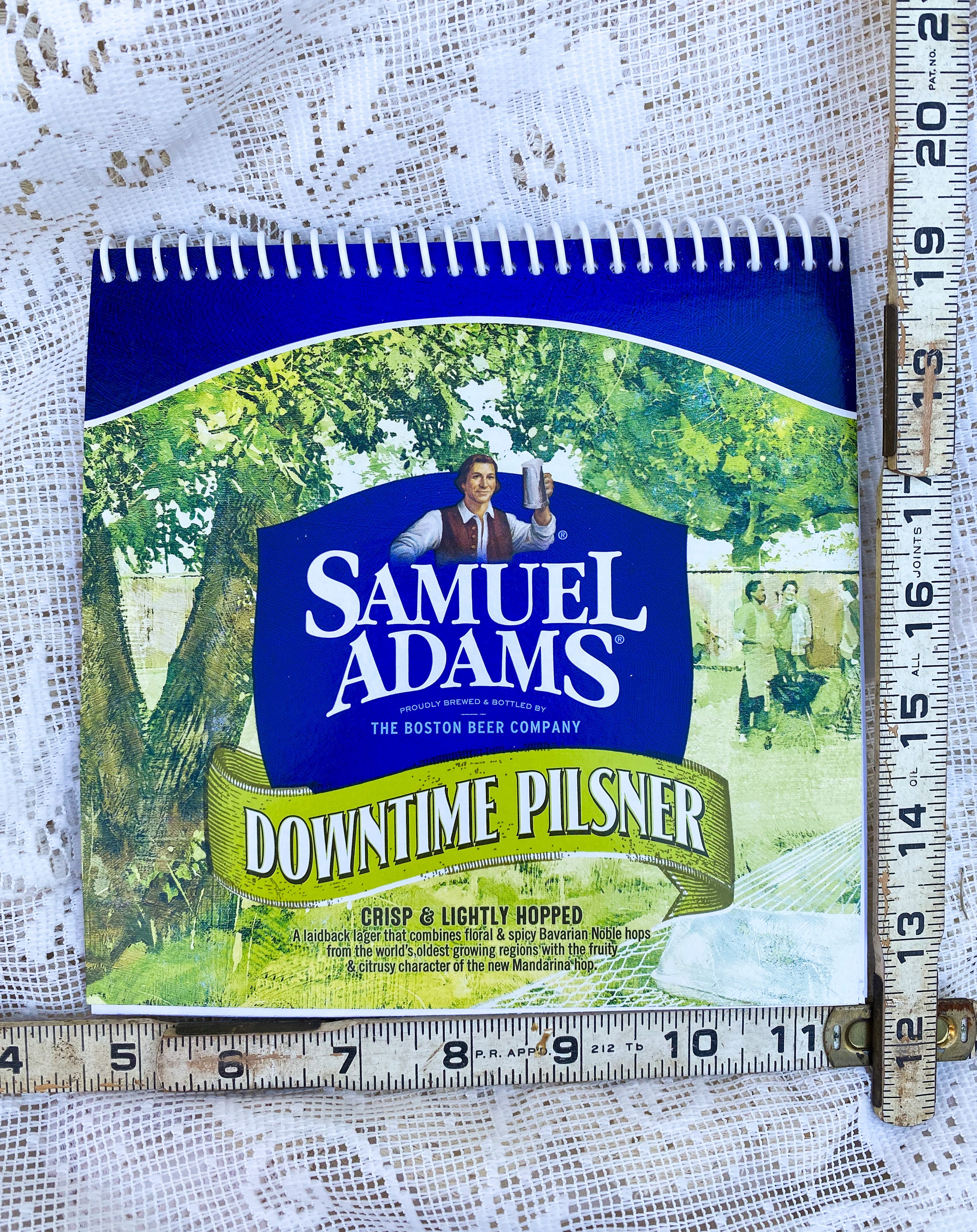 Samuel Adams Downtime Pilsner Recycled Beer Carton Notebook