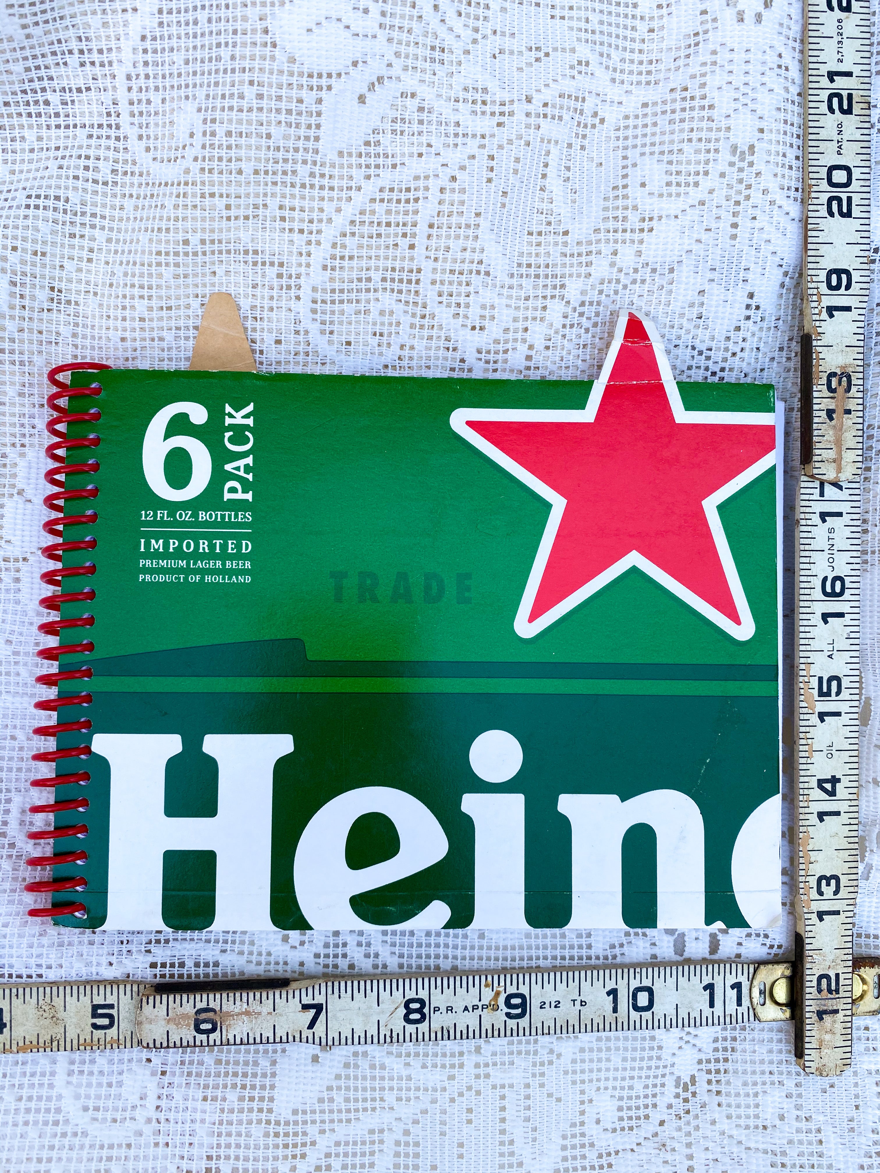 Heineken Recycled Beer Carton Notebook