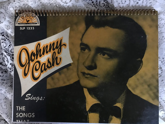 Johnny Cash The Songs That Made Him Famous Album Cover Notebook
