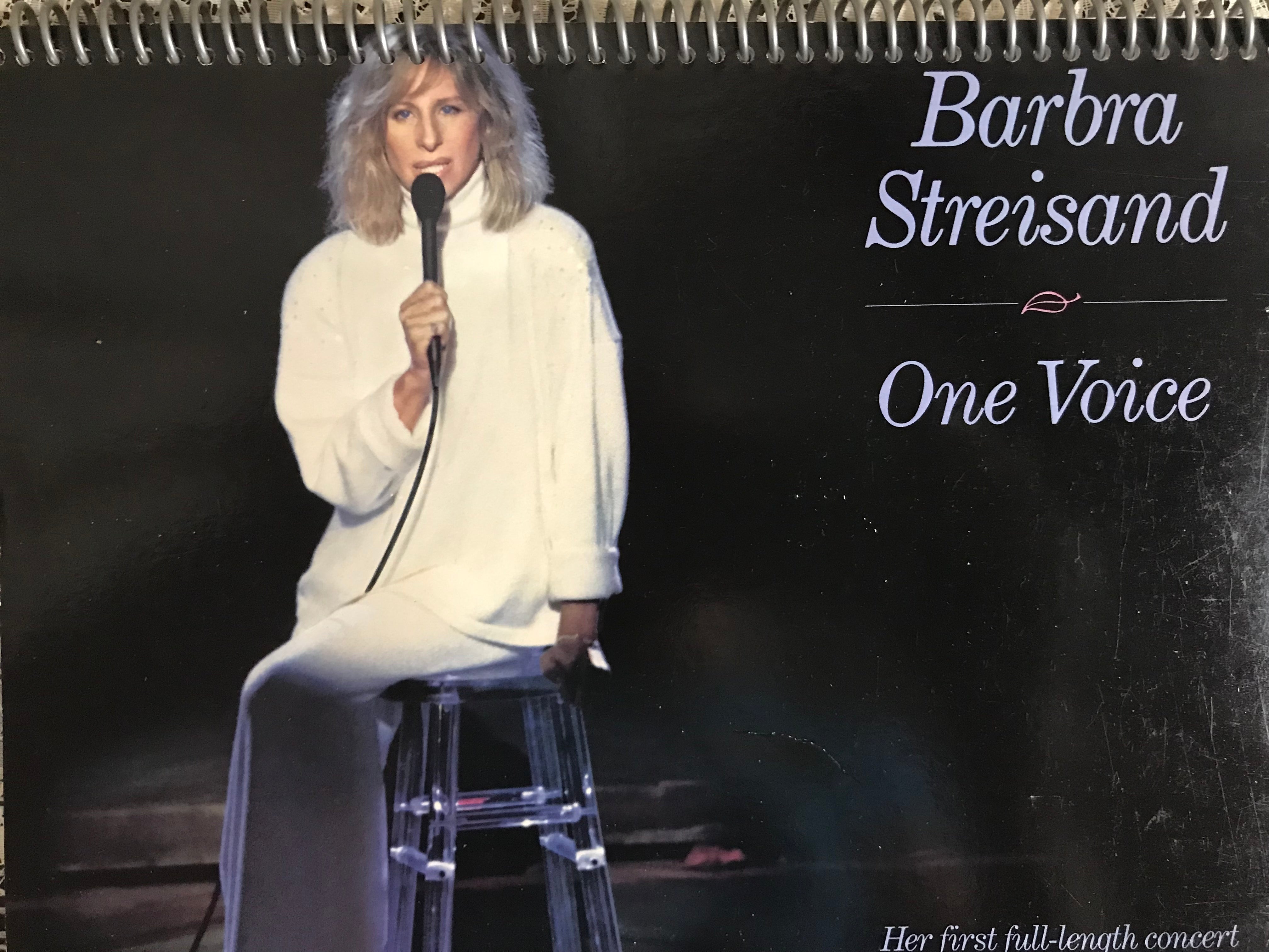 Barbra Streisand One Voice Album Cover Notebook