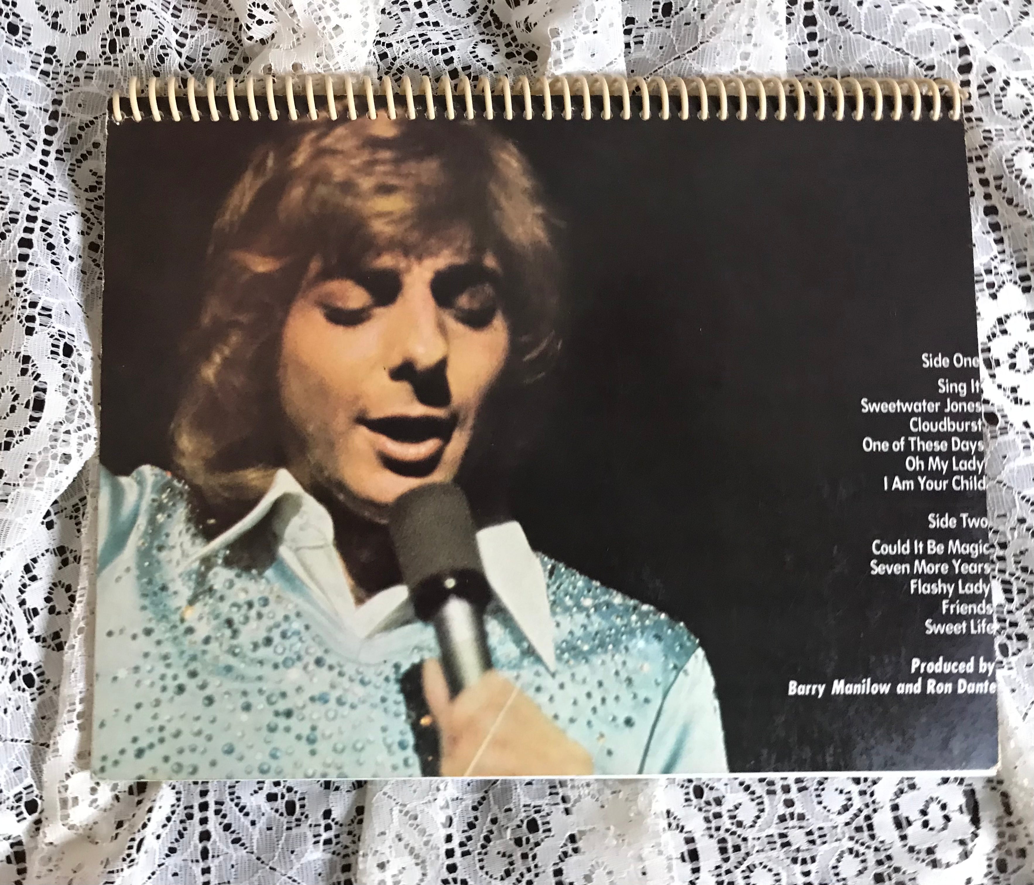 Barry Manilow Album Cover Notebook