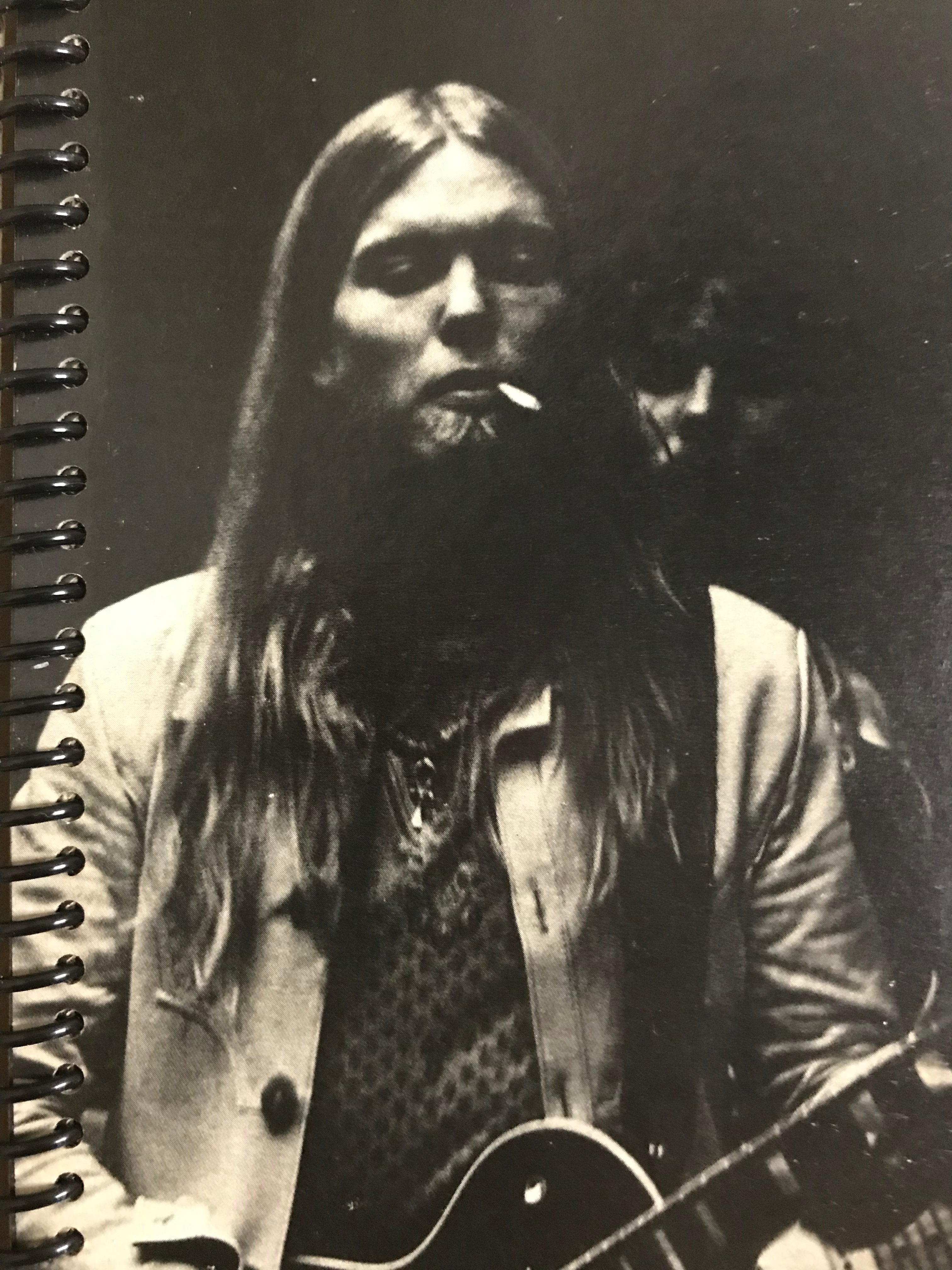 Gregg Allman Tour Album Cover Notebook