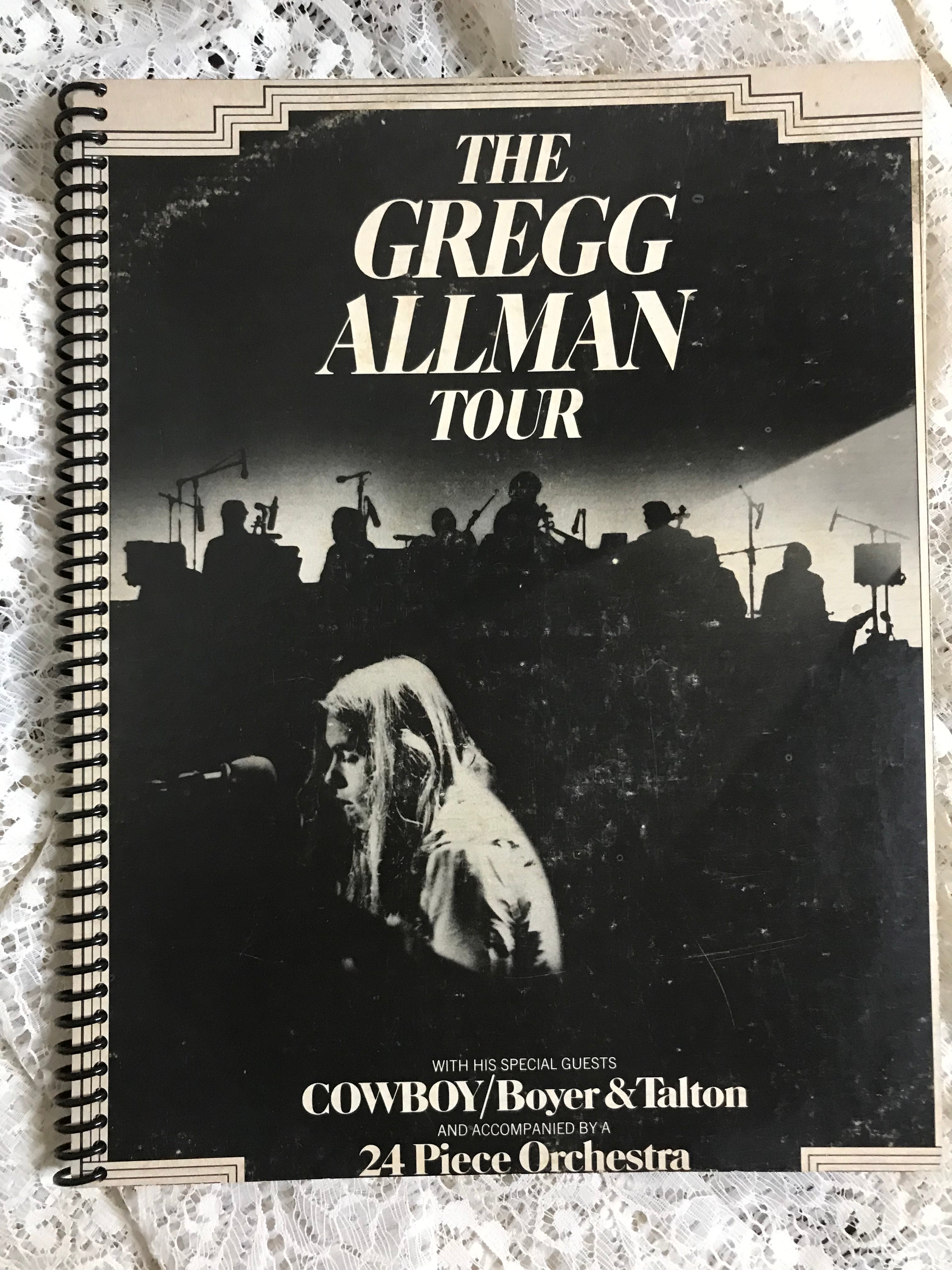 Gregg Allman Tour Album Cover Notebook