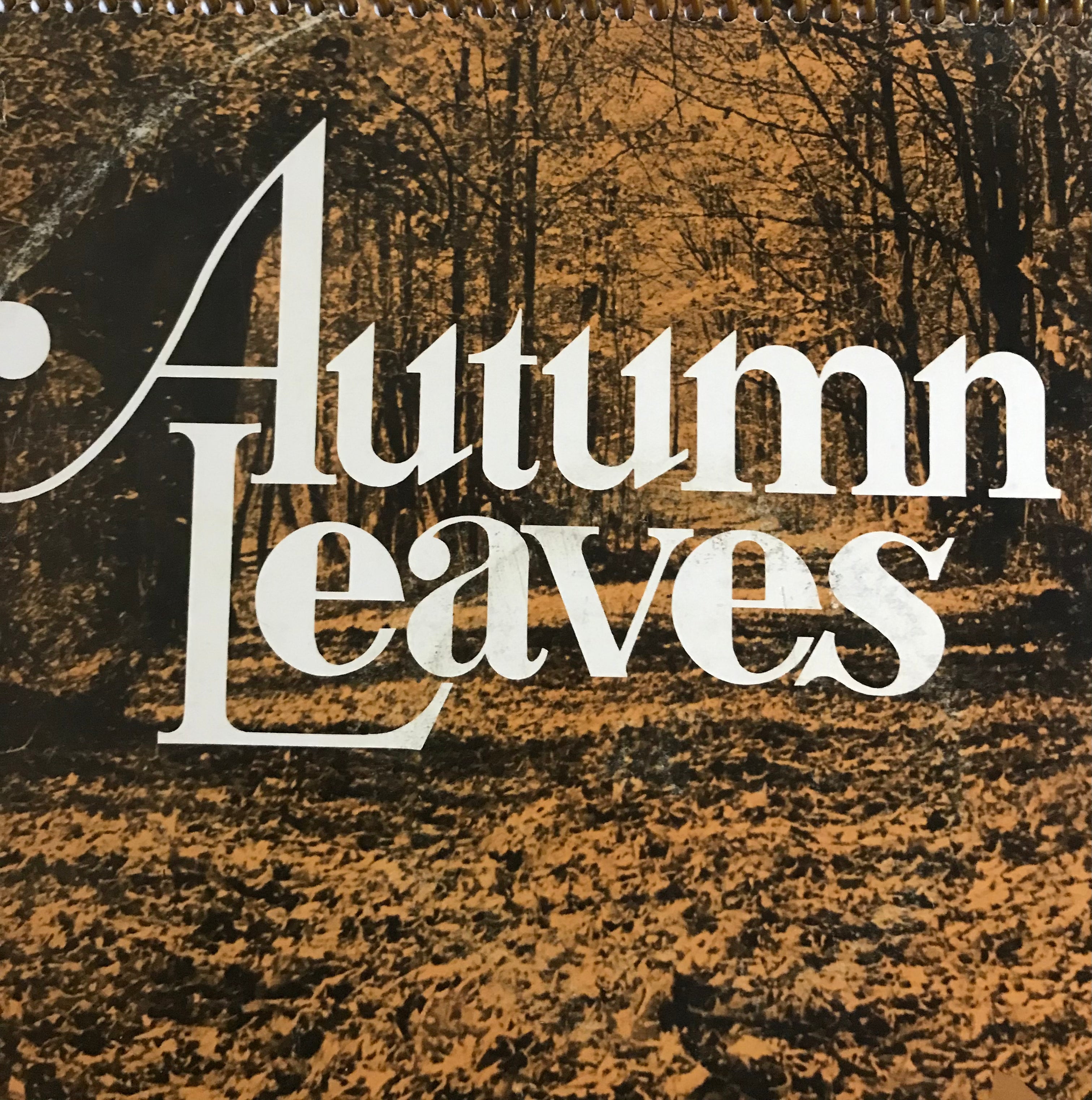 Autumn Leaves Album Cover Notebook