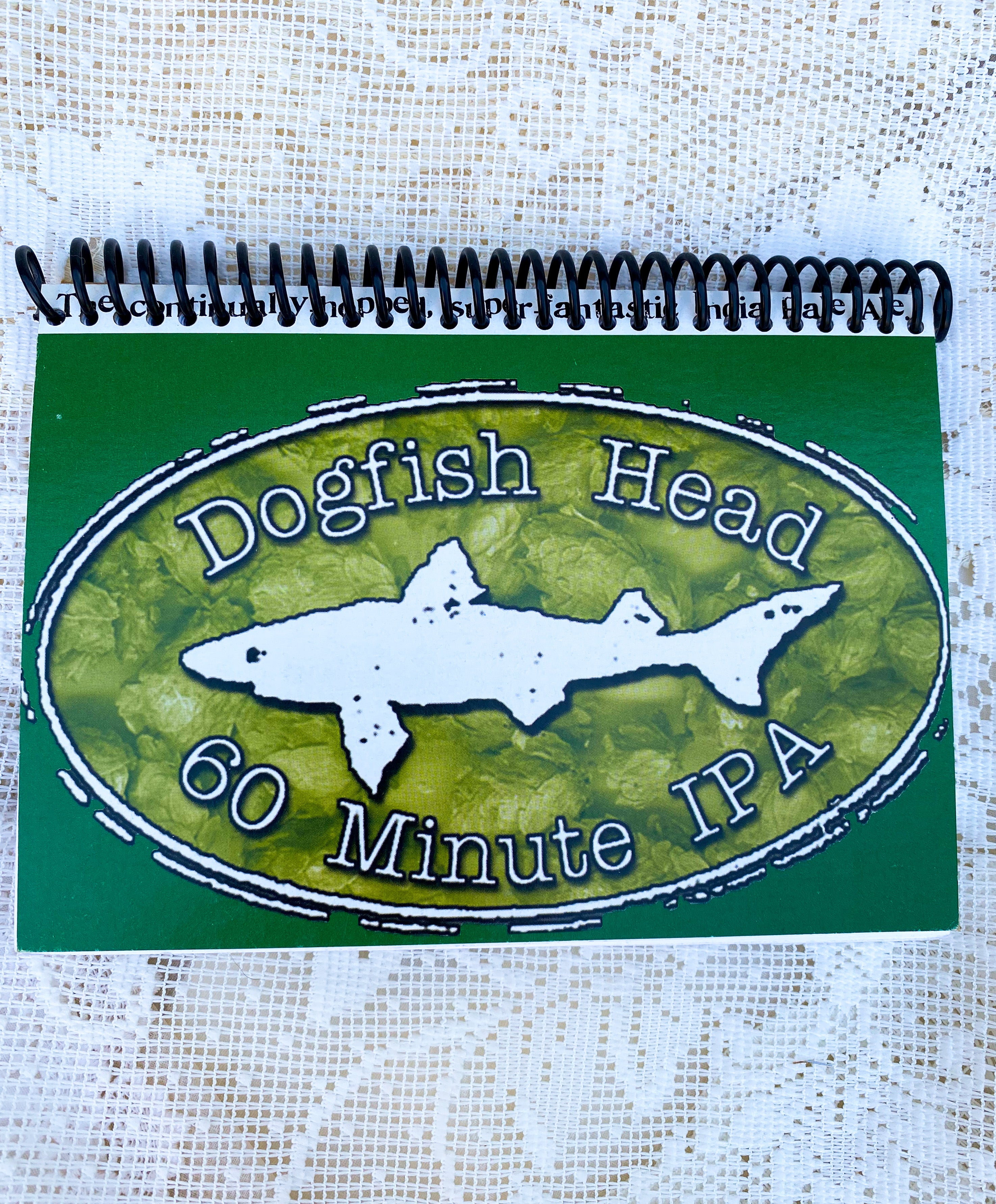 Dogfish Head Recycled Beer Carton Notebook