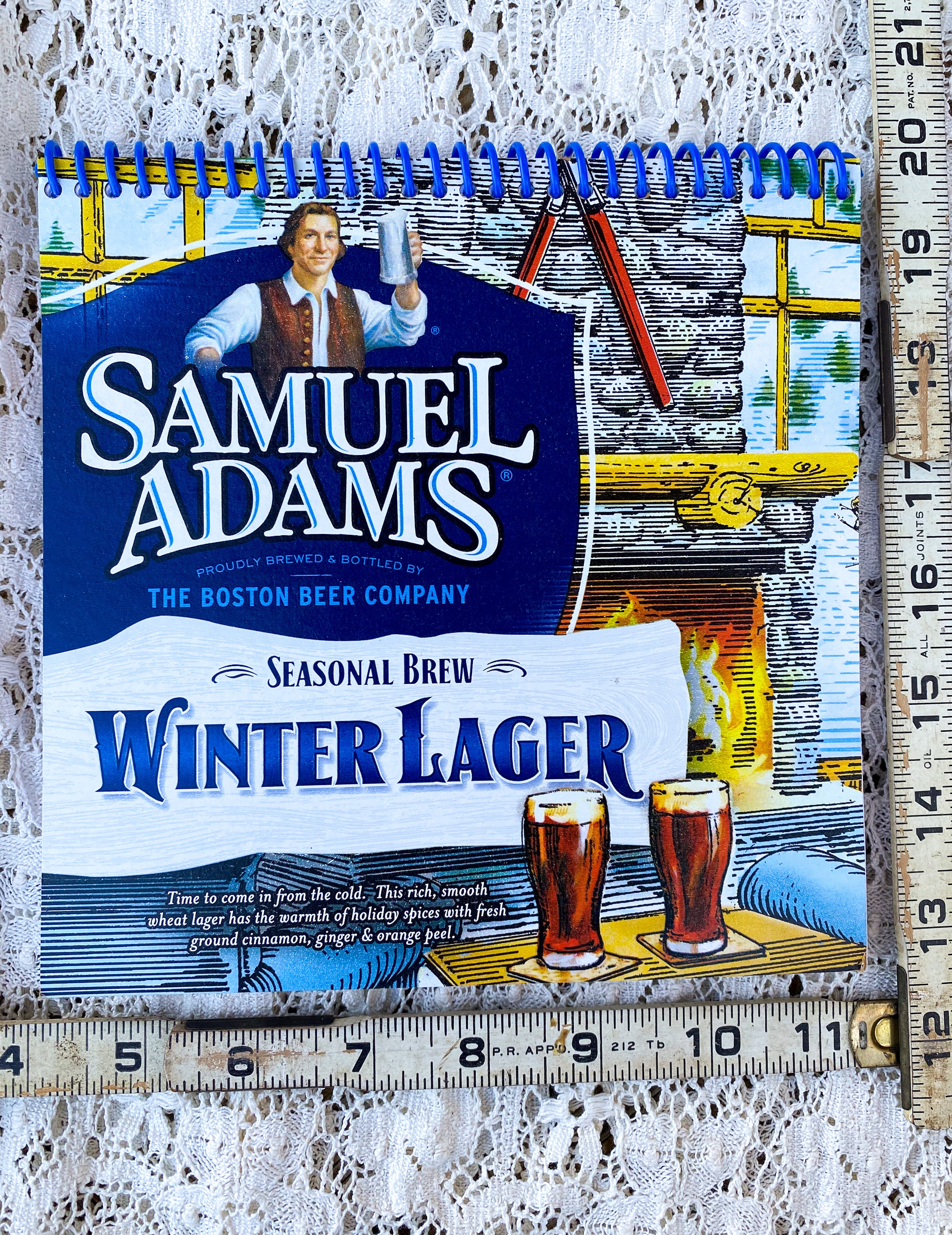 Samuel Adams Winter Lager Recycled Beer Carton Notebook