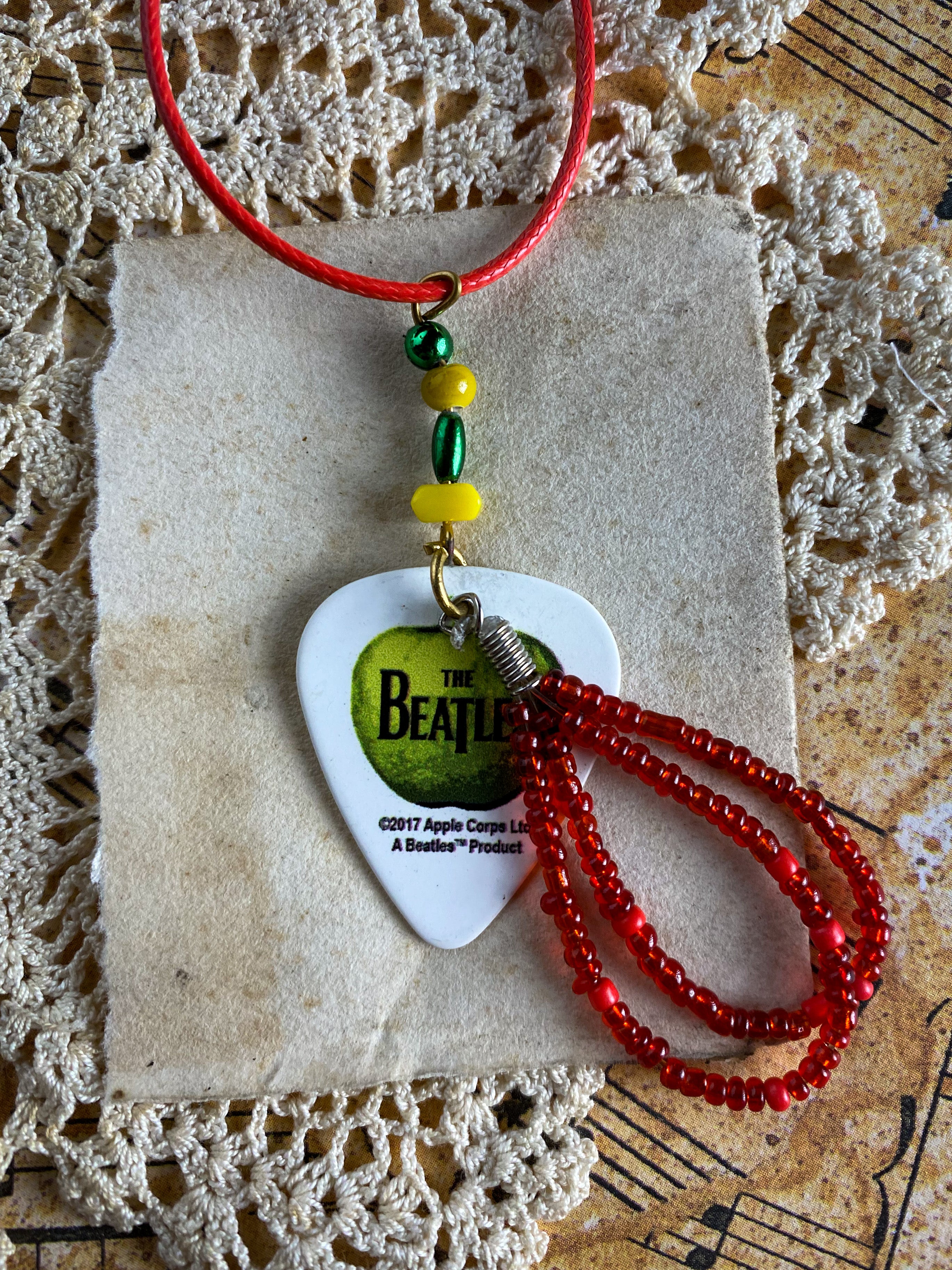 Guitar Pick Necklace - The Beatles - Magical Mystery Tour