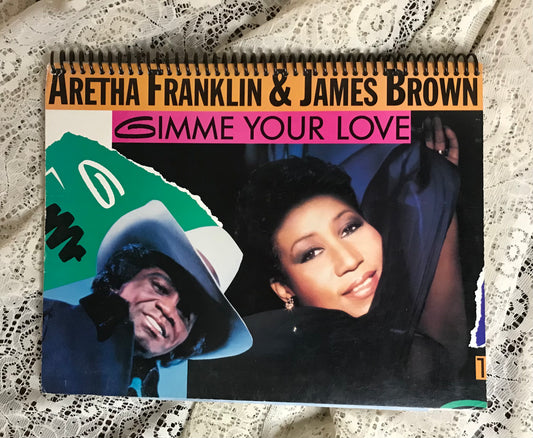 Aretha Franklin and James Brown Album Cover Notebook
