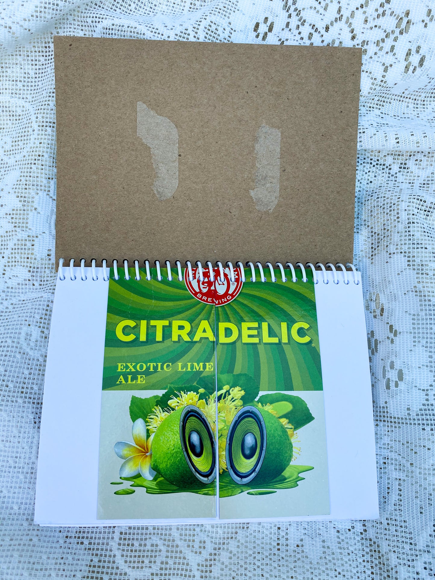 New Belgium Citradelic Recycled Beer Carton Notebook