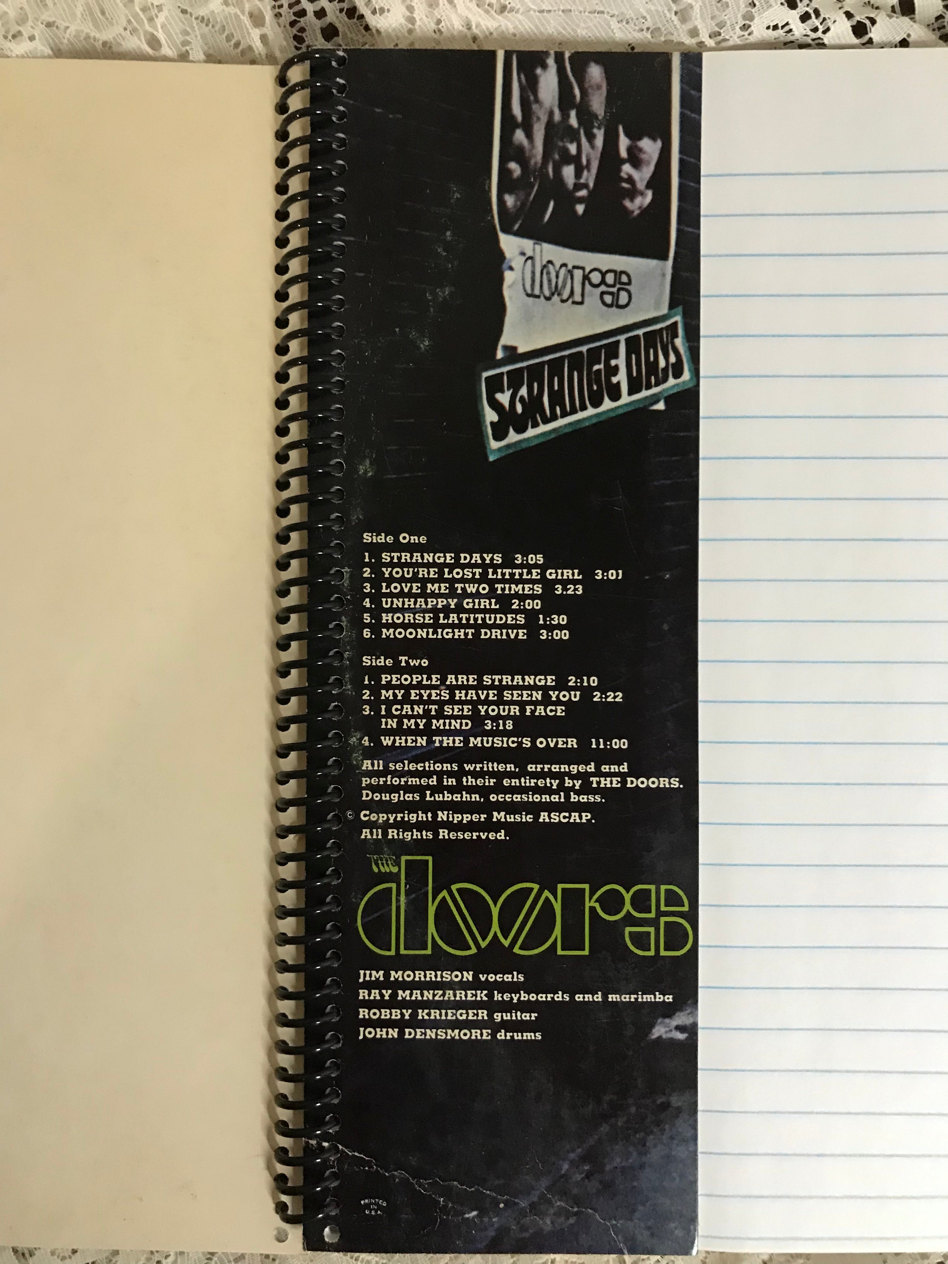 Doors Album Cover Notebook