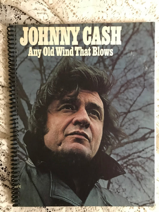 Johnny Cash Any Old  Wind That Blows Album Cover Notebook