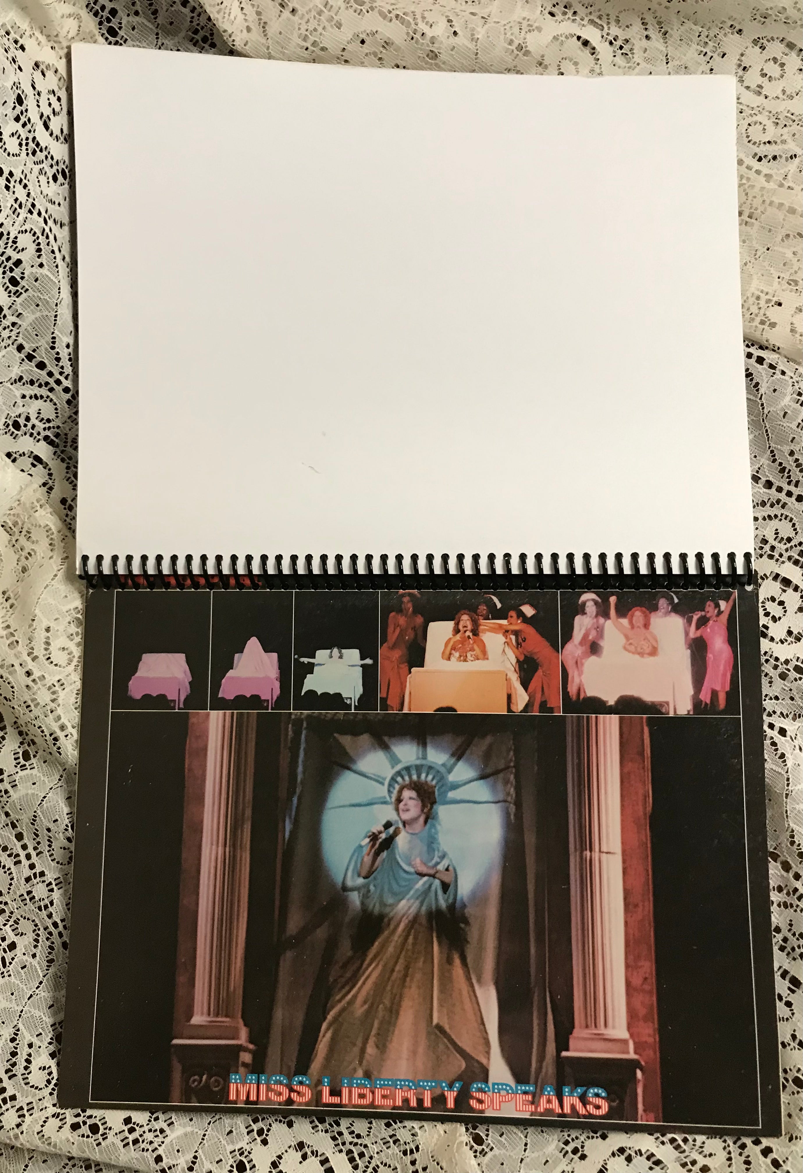 Bette Midler Live At Las Vegas Album Cover Notebook