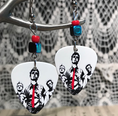 Guitar Pick Earrings - Green Day