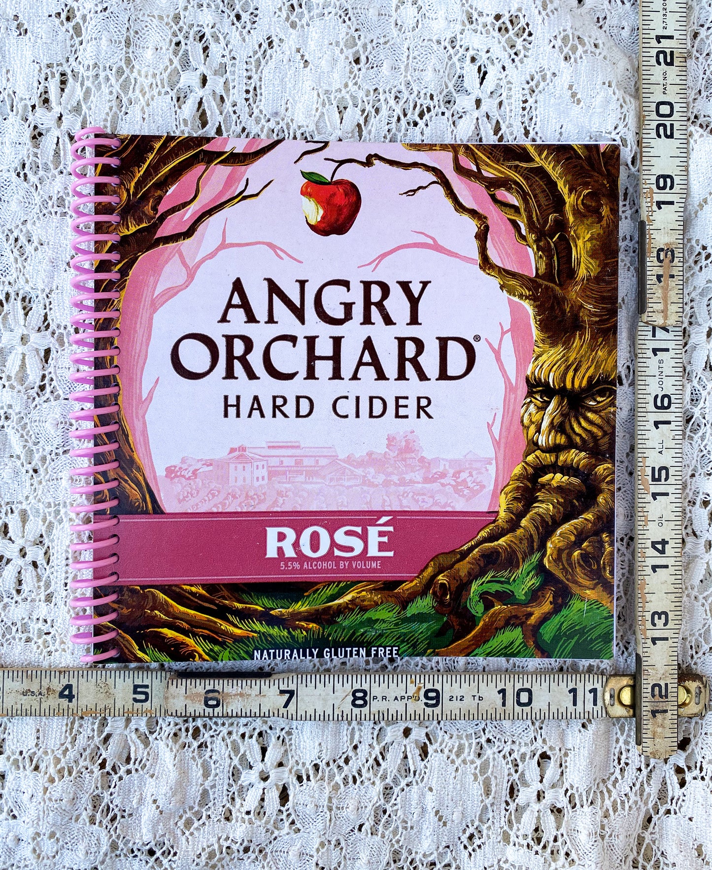 Angry Orchard Rosé Recycled Beer Carton Notebook