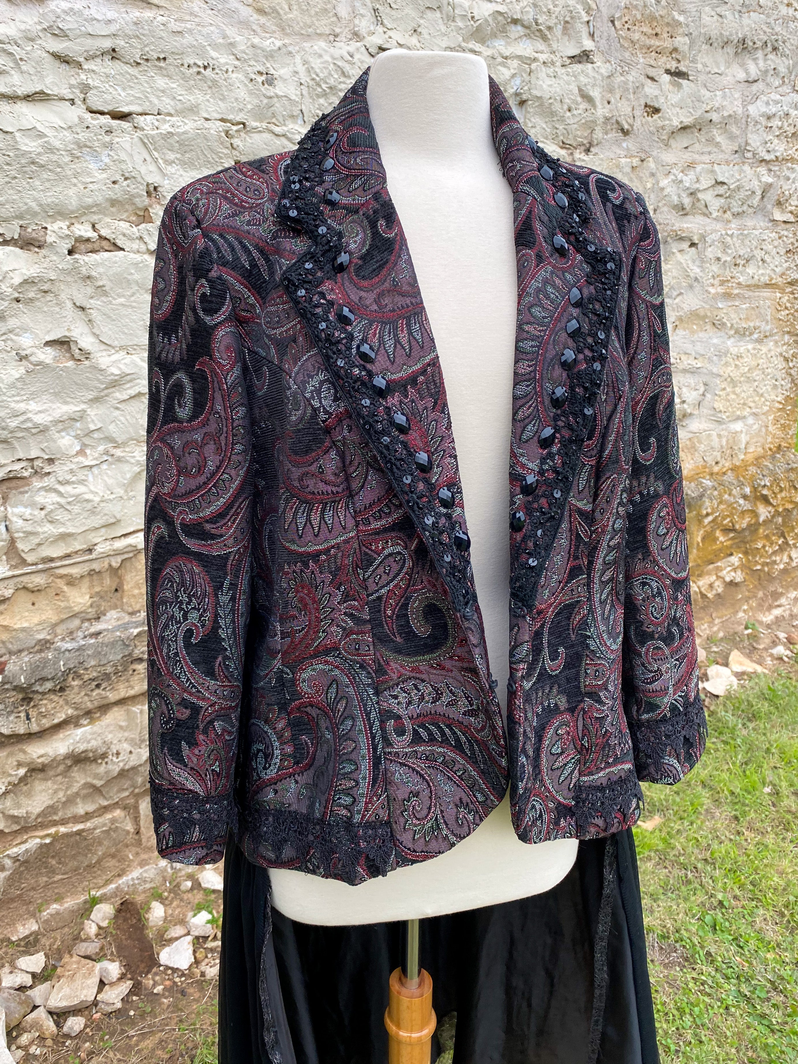 Dark Paisley Jacket - Large