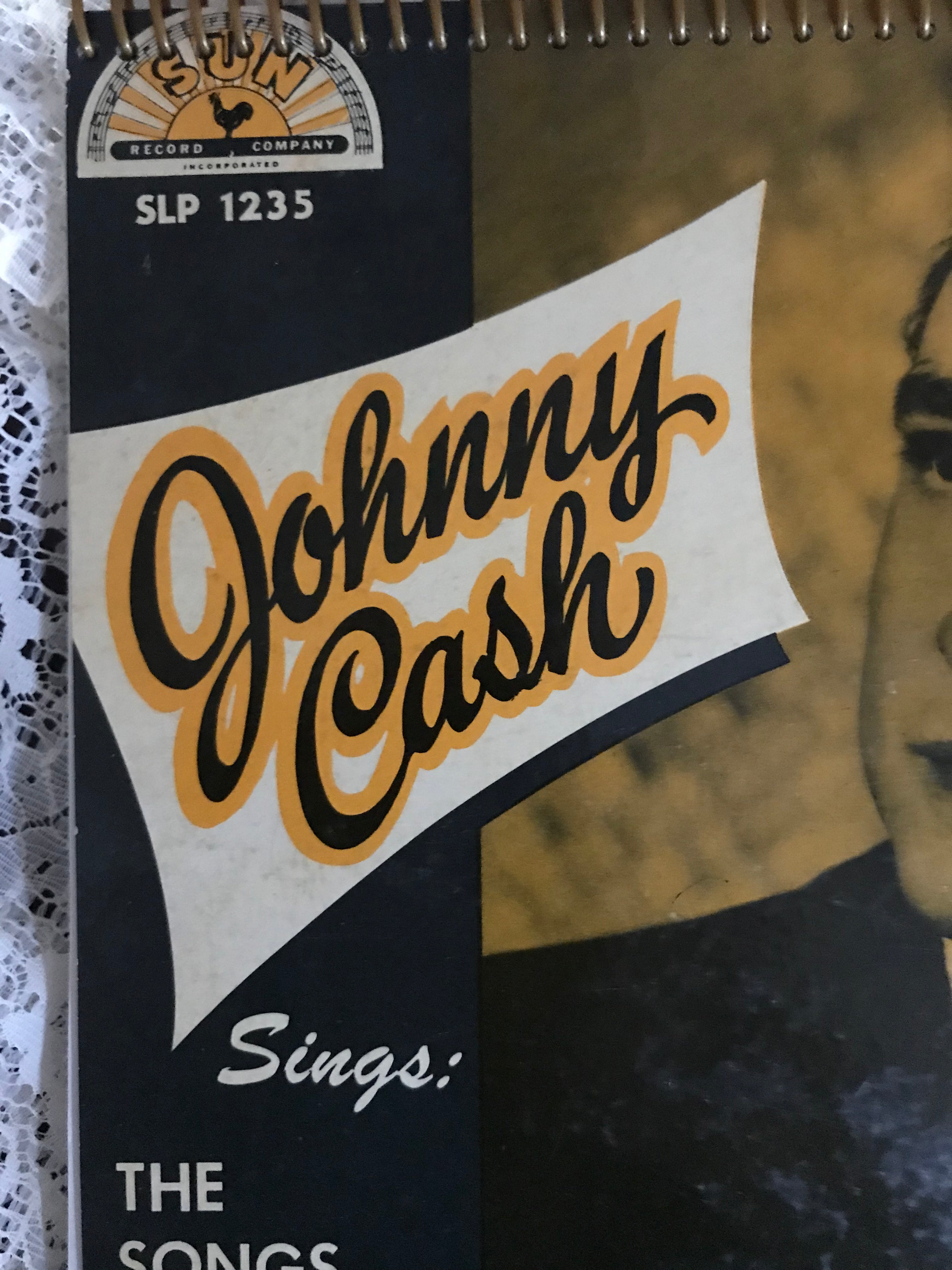 Johnny Cash The Songs That Made Him Famous Album Cover Notebook