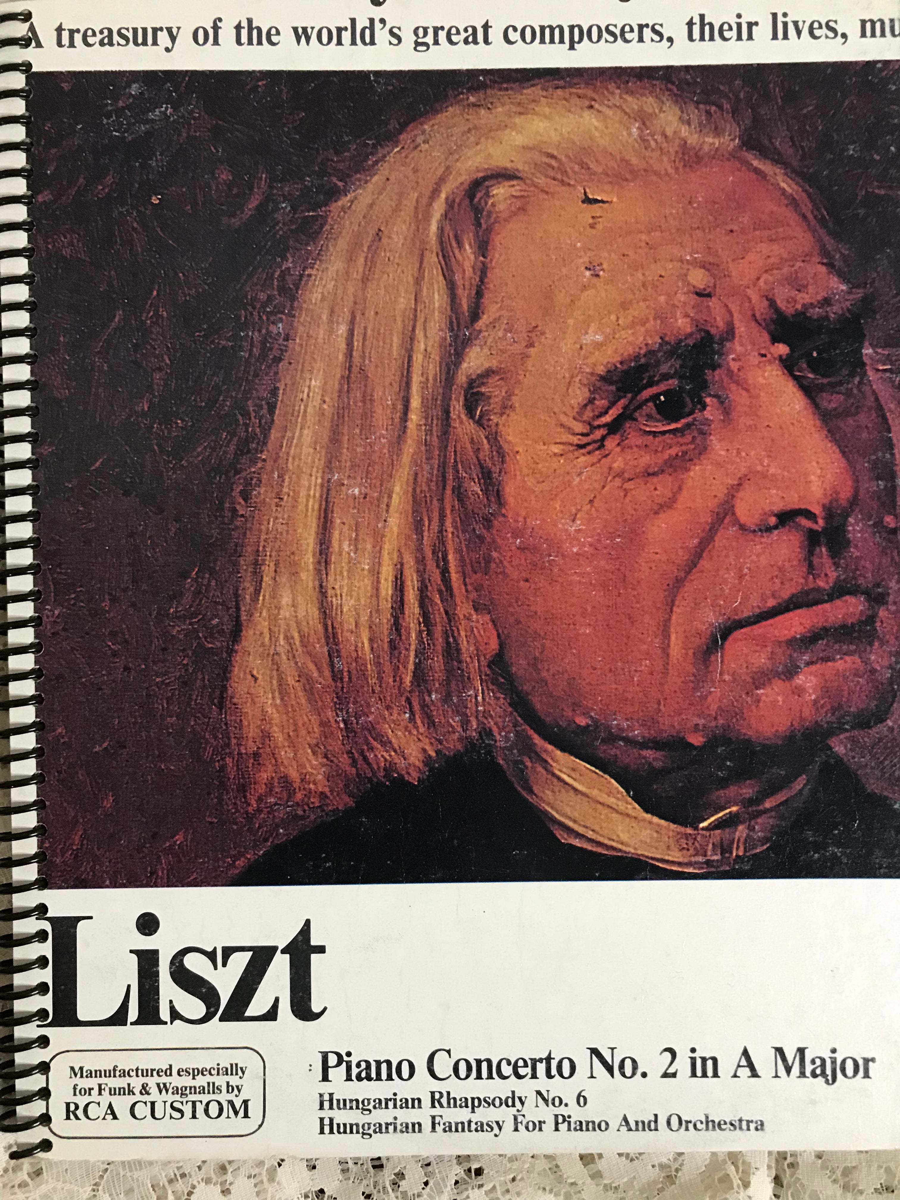 Franz Liszt Album Cover Notebook