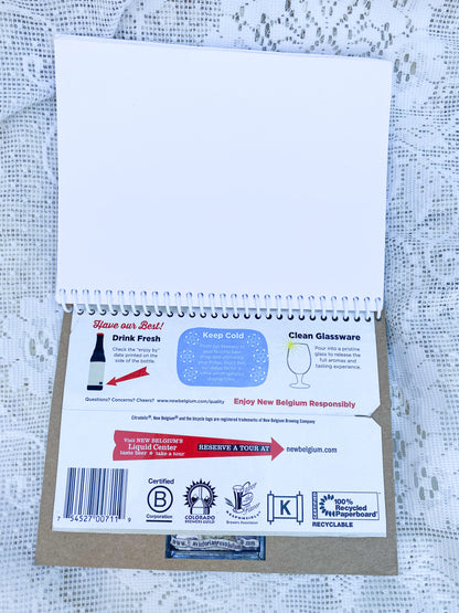 New Belgium Citradelic Recycled Beer Carton Notebook