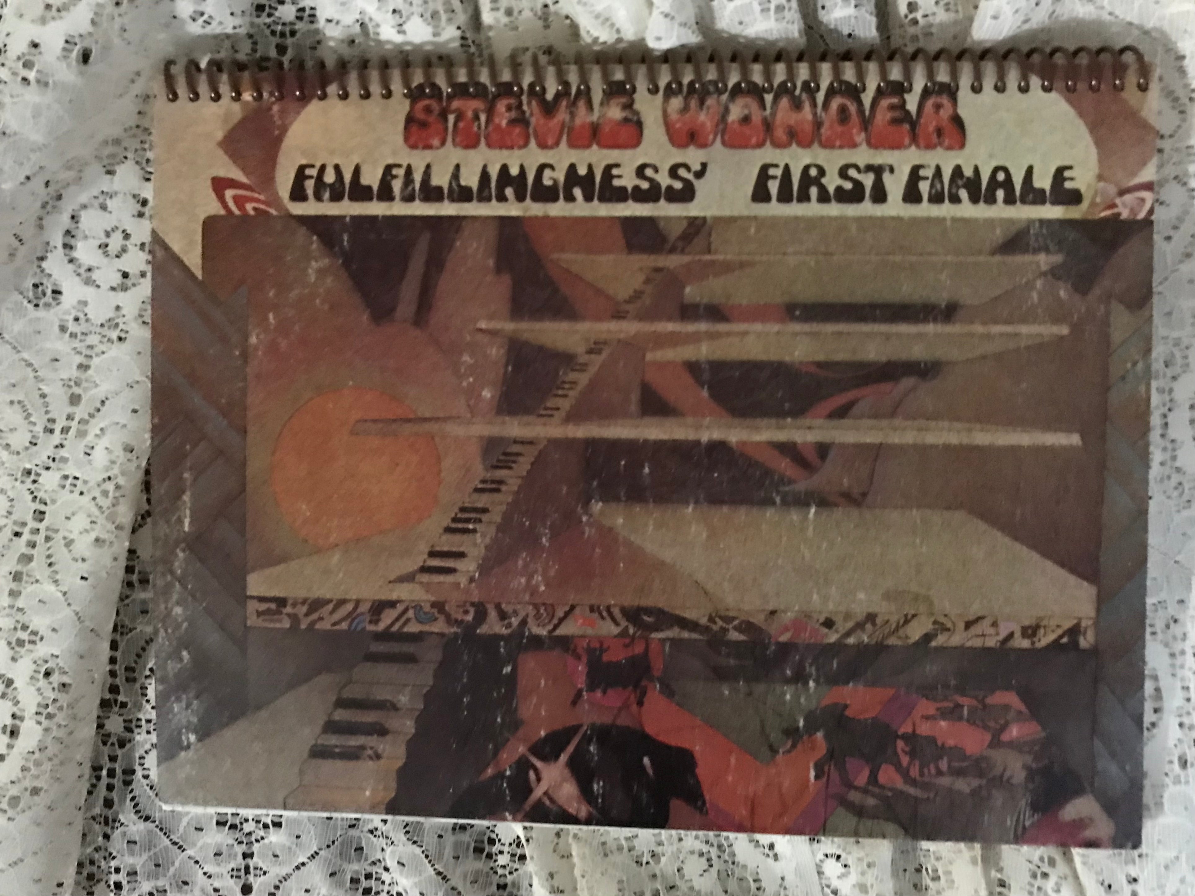 Stevie Wonder Fulfillingness' First Finale Album Cover Notebook