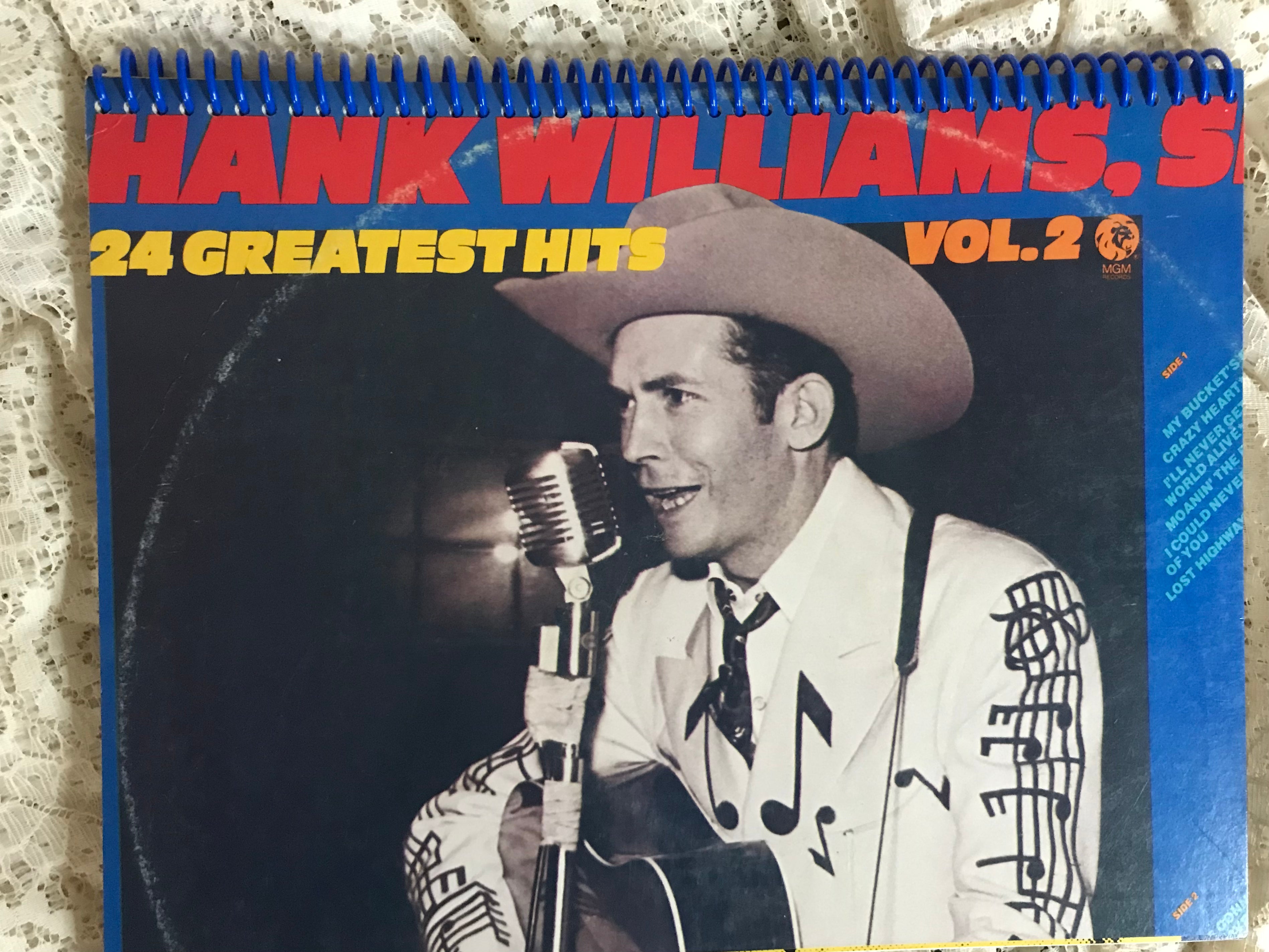 Hank Williams Sr. Album Cover Notebook