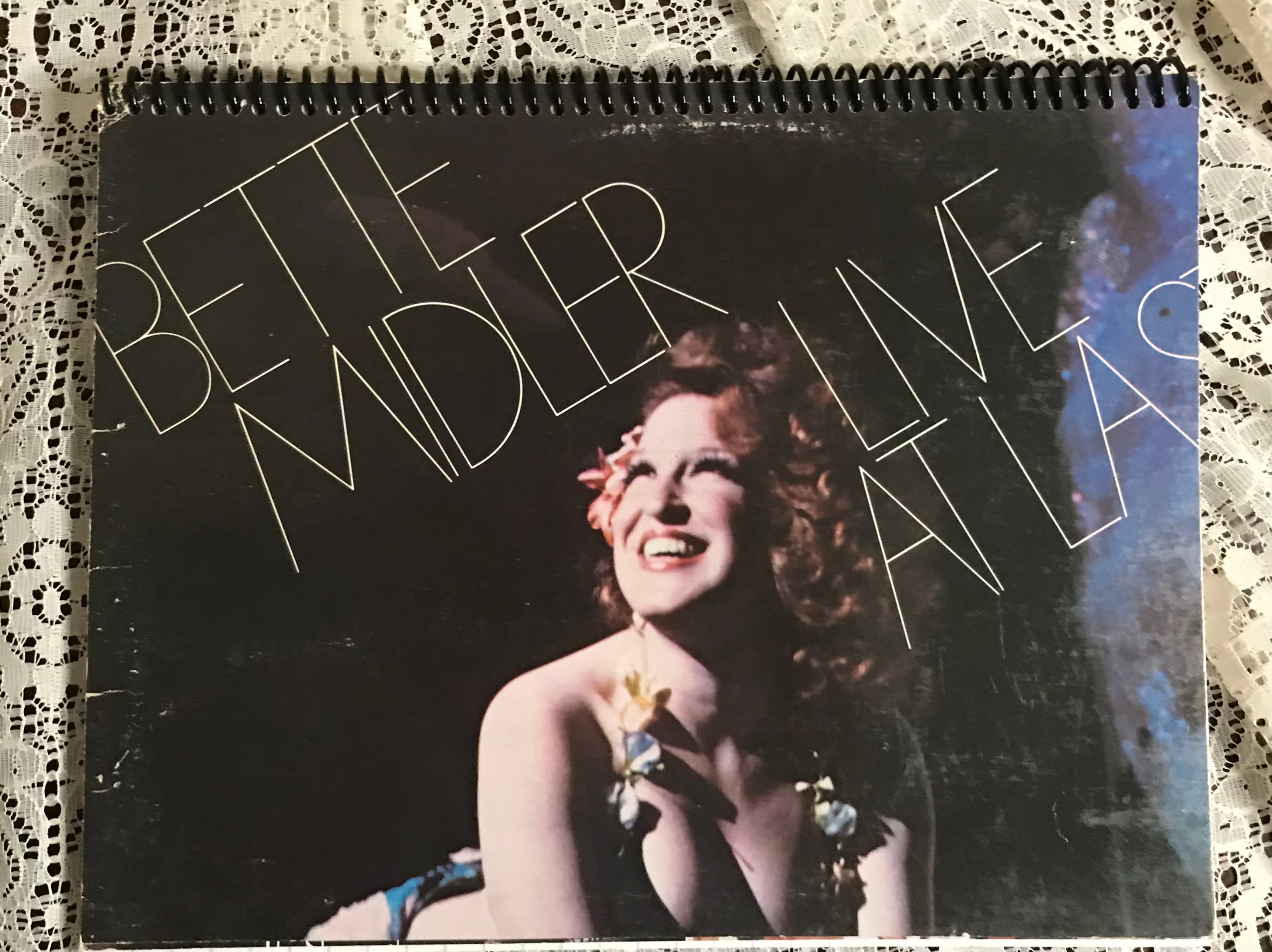 Bette Midler Live At Las Vegas Album Cover Notebook