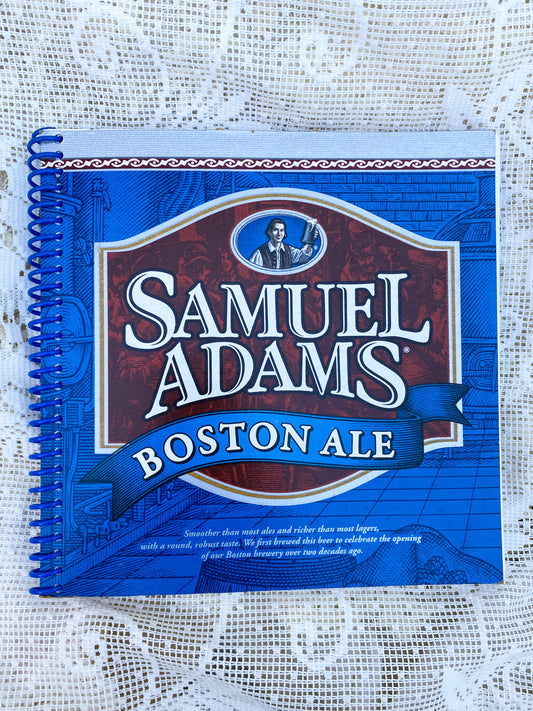 Samuel Adams Boston Ale Recycled Beer Carton Notebook