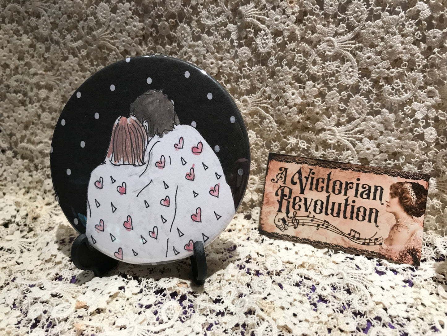 Pocket Mirror Cute Couple