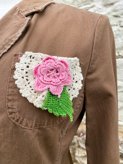 Brown Cotton Jacket - Small