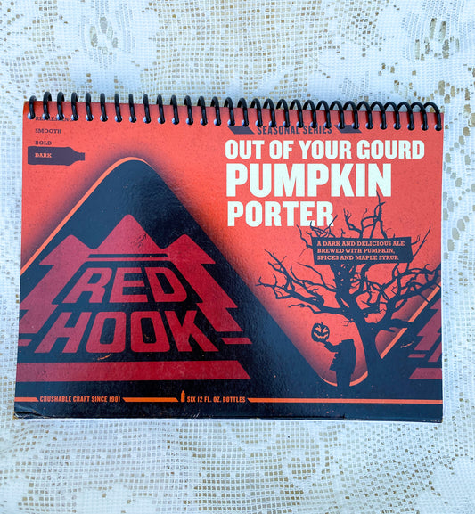 Red Hook Pumpkin Porter Recycled Beer Carton Notebook