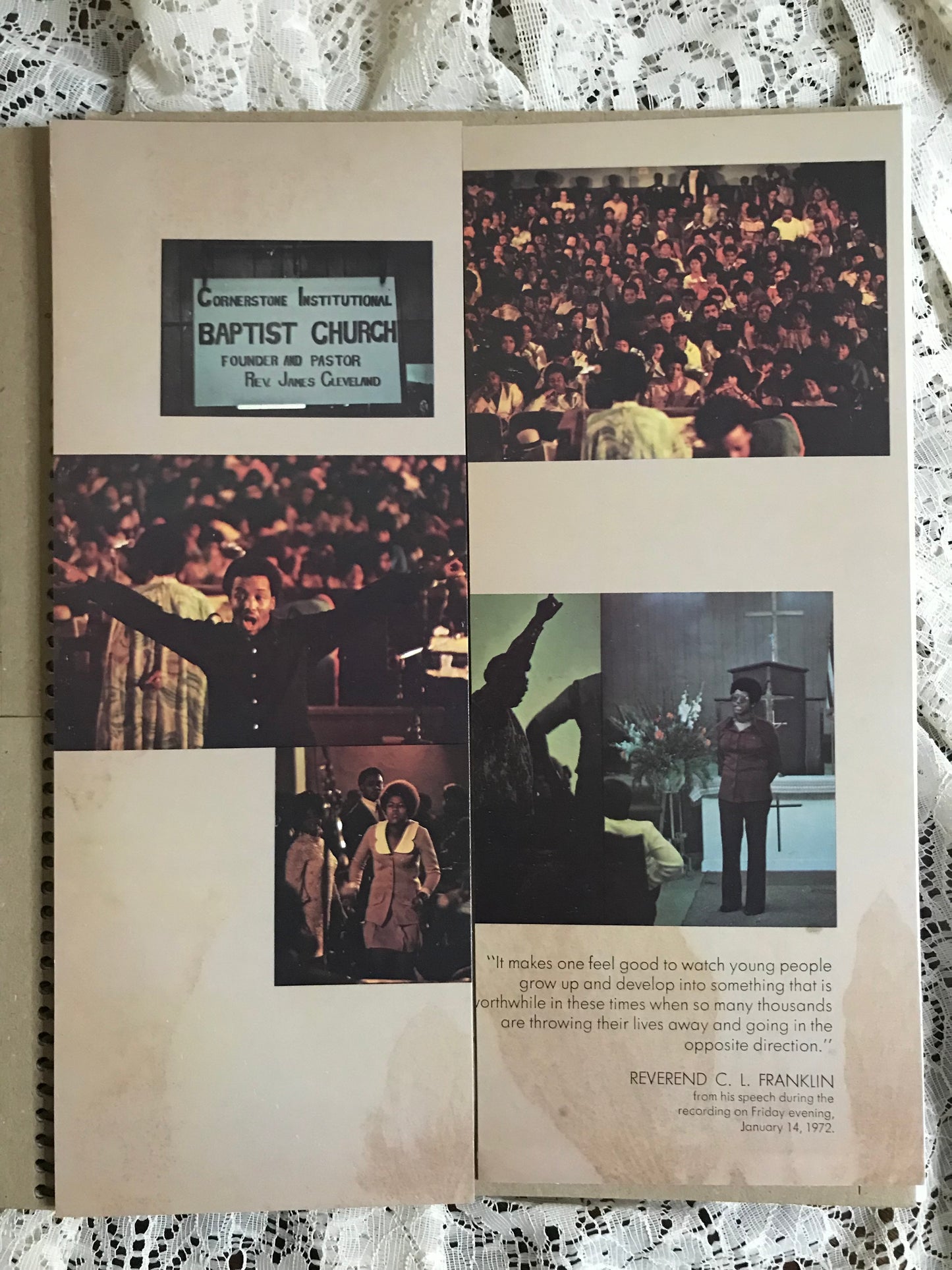 Aretha Franklin Amazing Grace Album Cover Notebook