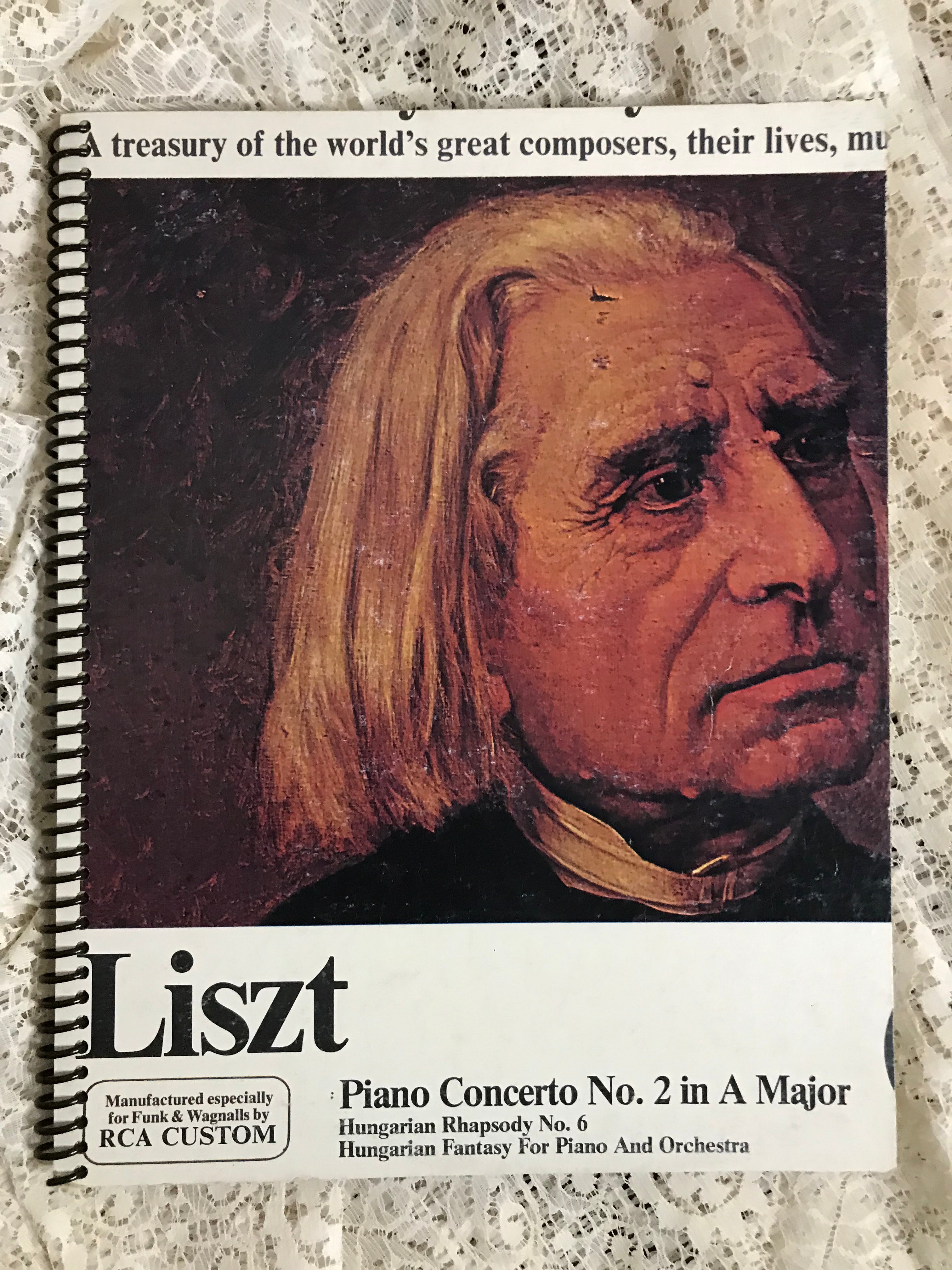 Franz Liszt Album Cover Notebook